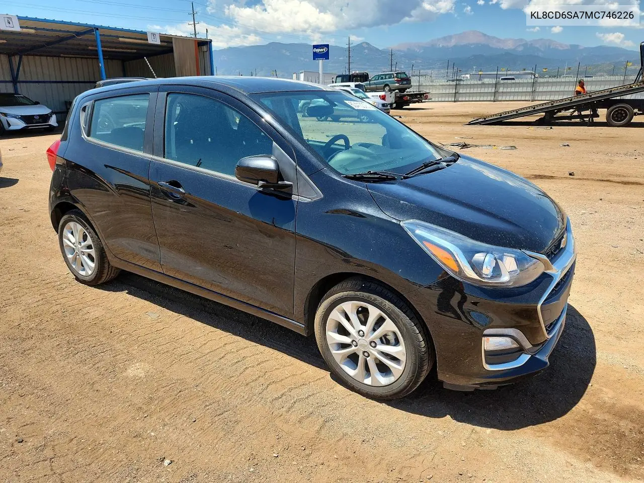 2021 Chevrolet Spark 1Lt VIN: KL8CD6SA7MC746226 Lot: 60413376
