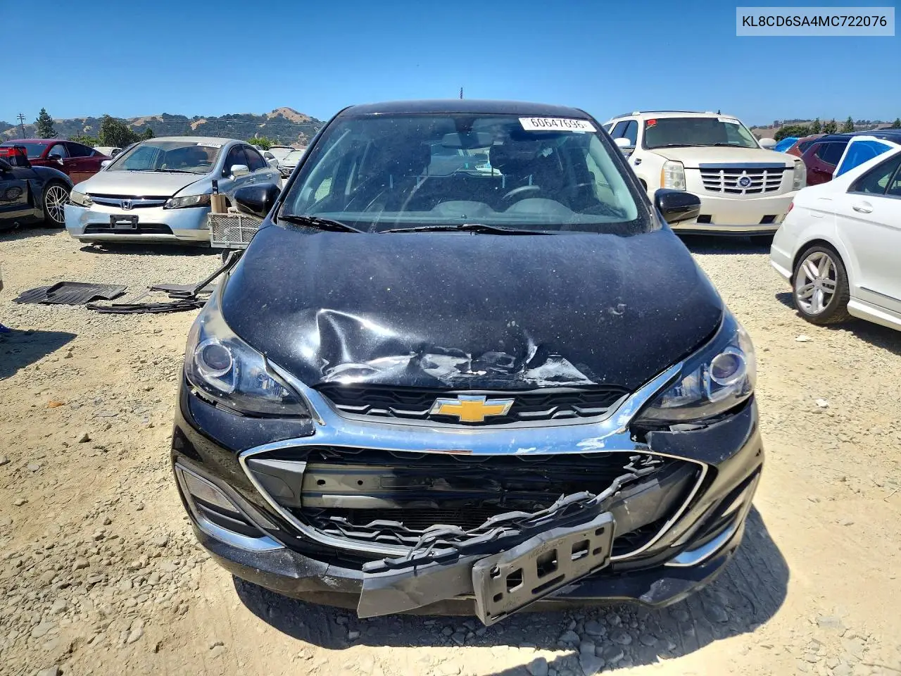 2021 Chevrolet Spark 1Lt VIN: KL8CD6SA4MC722076 Lot: 60647696