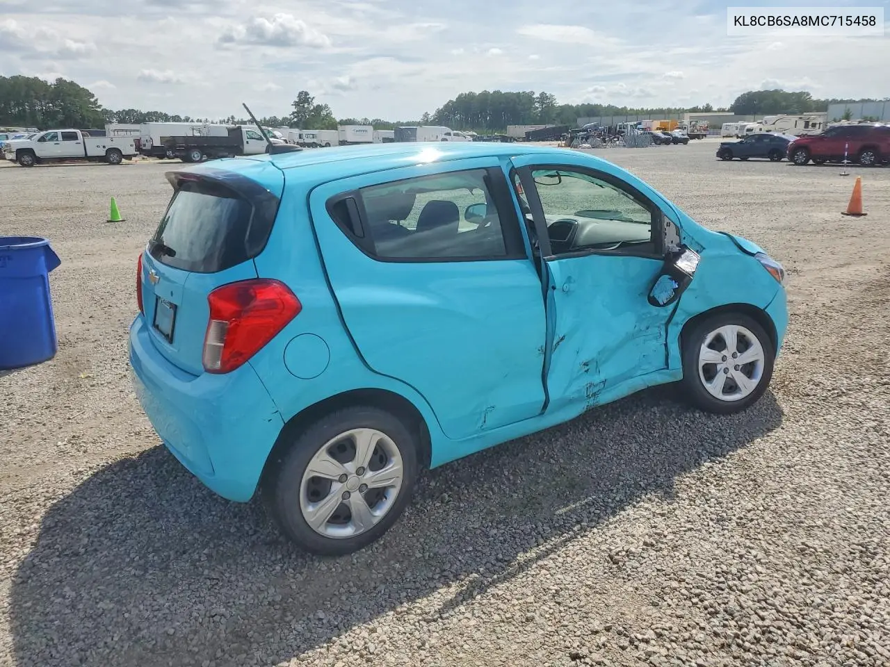2021 Chevrolet Spark Ls VIN: KL8CB6SA8MC715458 Lot: 60927506