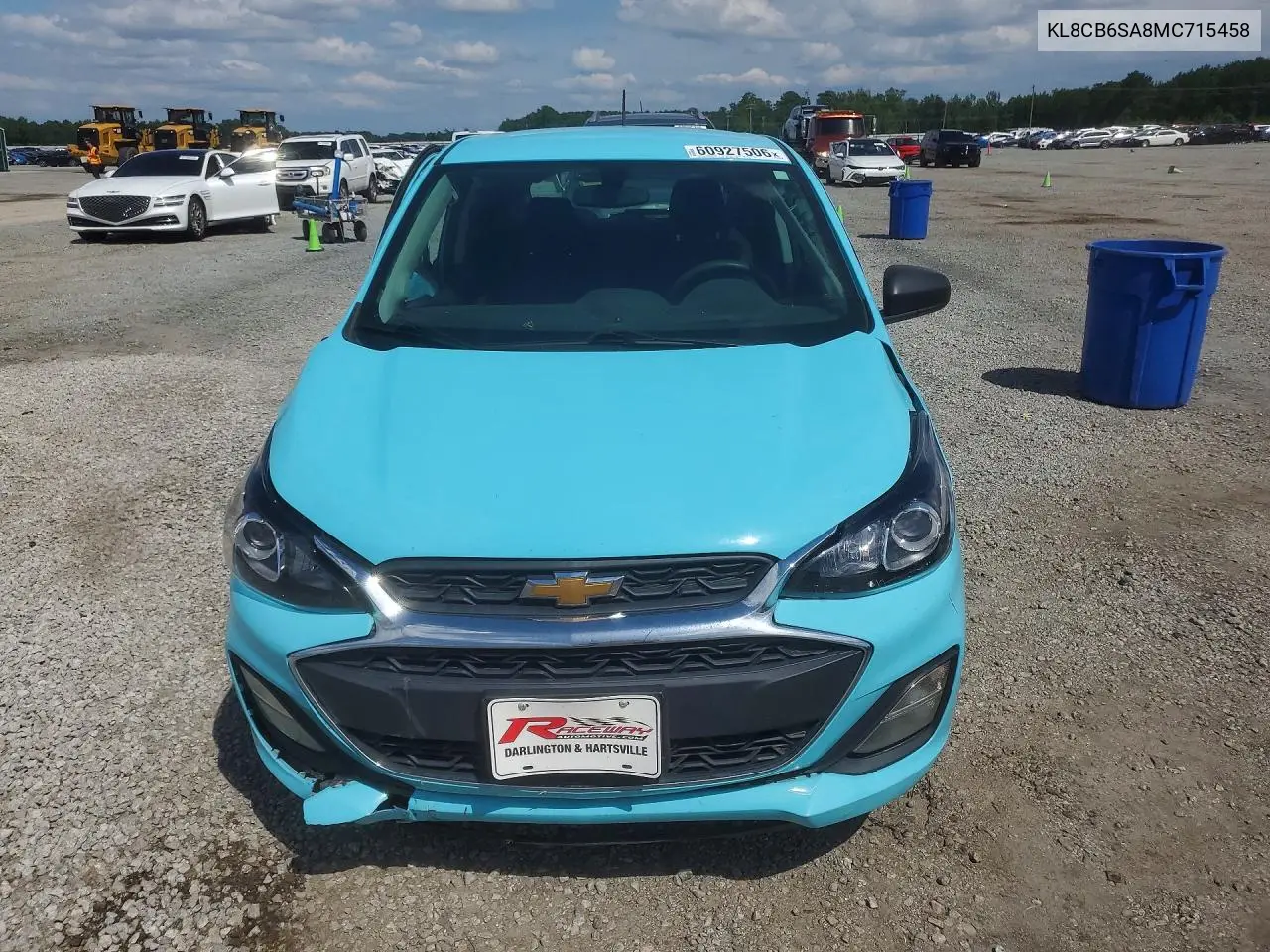 2021 Chevrolet Spark Ls VIN: KL8CB6SA8MC715458 Lot: 60927506