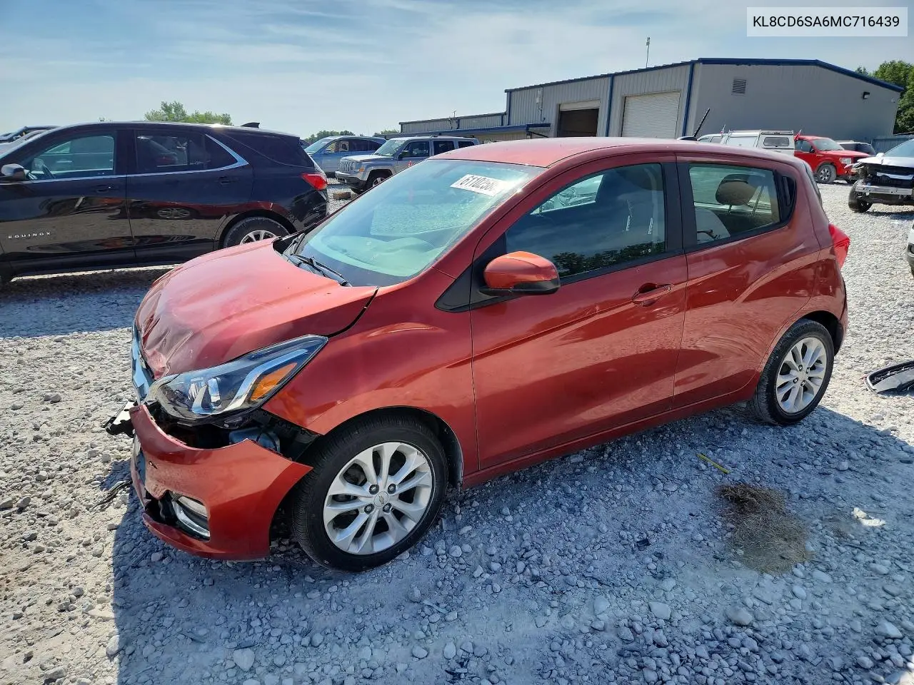 2021 Chevrolet Spark 1Lt VIN: KL8CD6SA6MC716439 Lot: 61102586