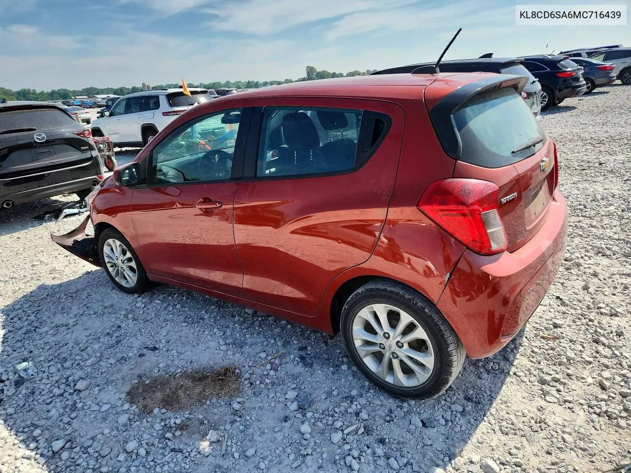 2021 Chevrolet Spark 1Lt VIN: KL8CD6SA6MC716439 Lot: 61102586