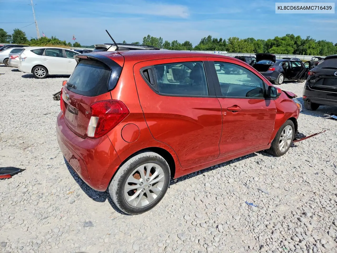 2021 Chevrolet Spark 1Lt VIN: KL8CD6SA6MC716439 Lot: 61102586