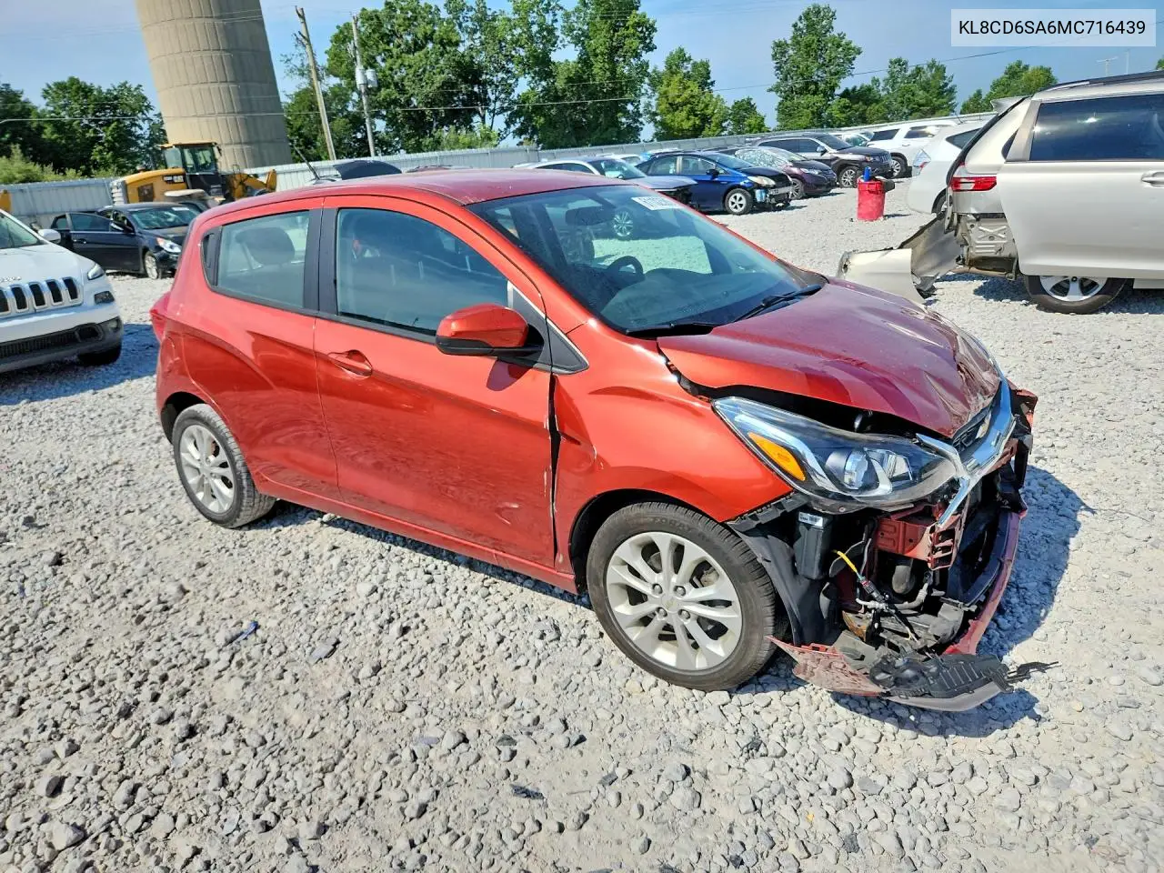 2021 Chevrolet Spark 1Lt VIN: KL8CD6SA6MC716439 Lot: 61102586