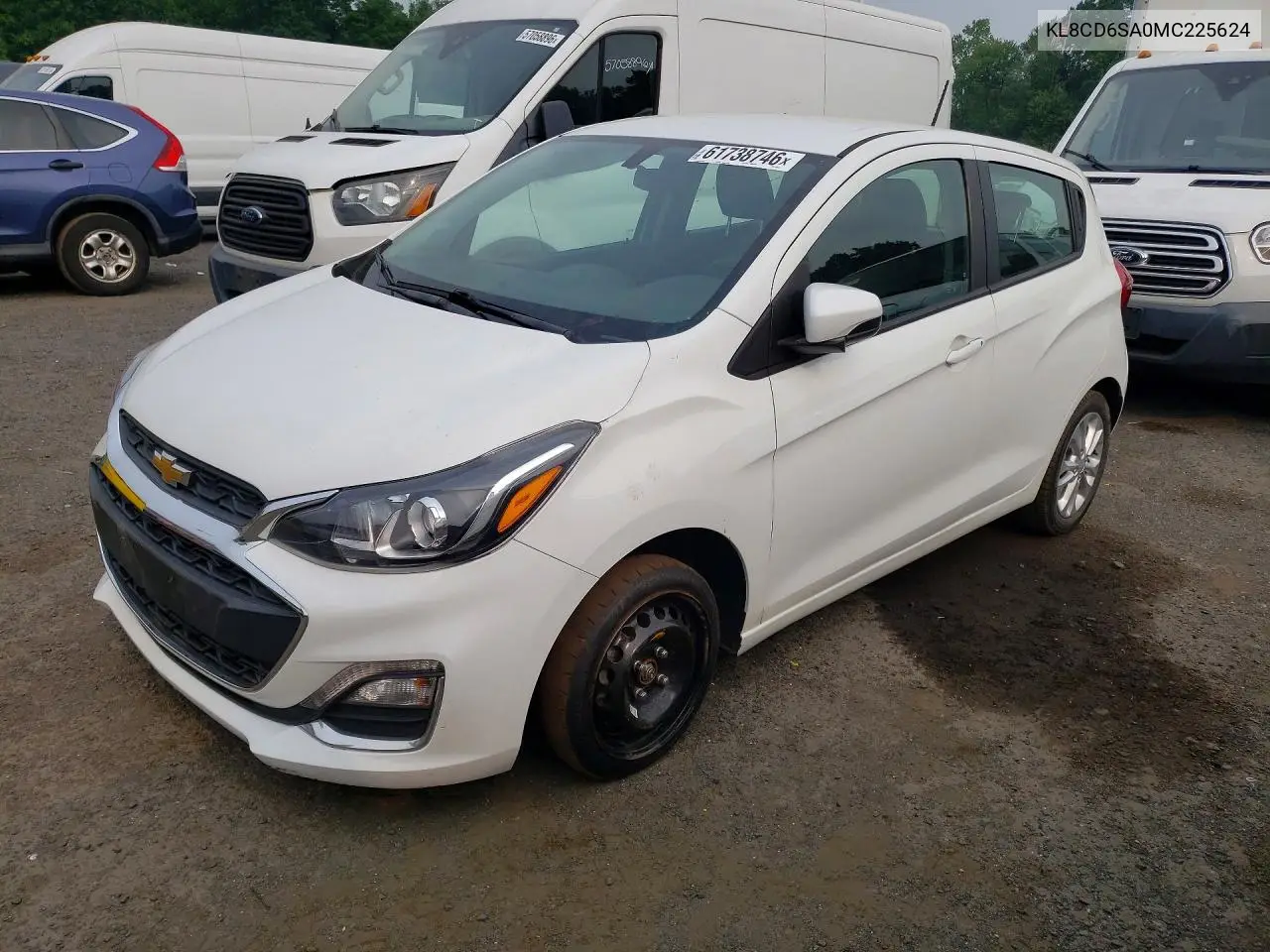 2021 Chevrolet Spark 1Lt VIN: KL8CD6SA0MC225624 Lot: 61738746