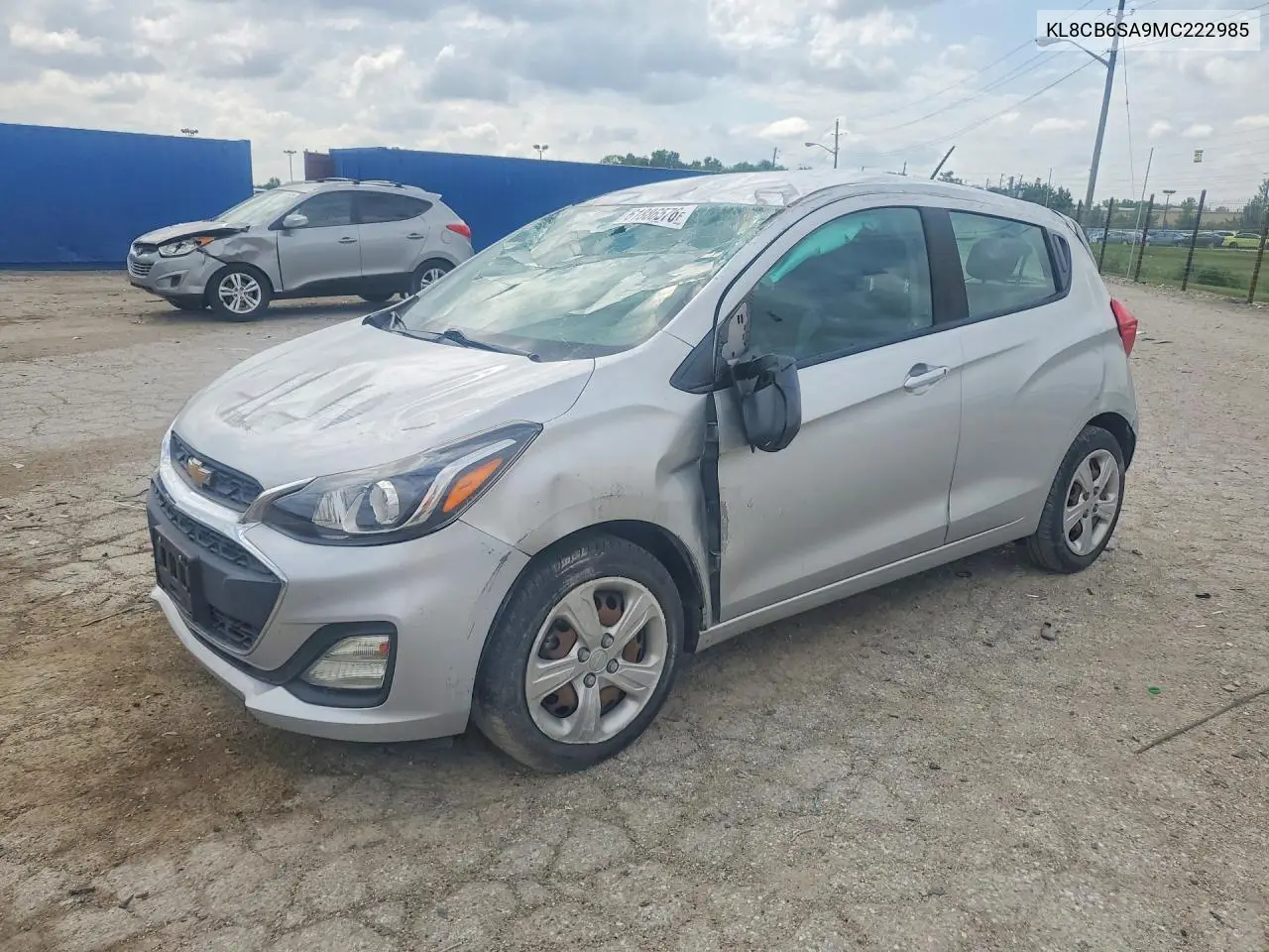 2021 Chevrolet Spark Ls VIN: KL8CB6SA9MC222985 Lot: 61886576