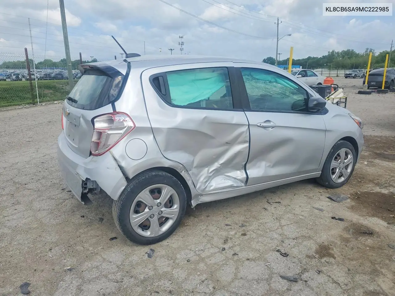 2021 Chevrolet Spark Ls VIN: KL8CB6SA9MC222985 Lot: 61886576