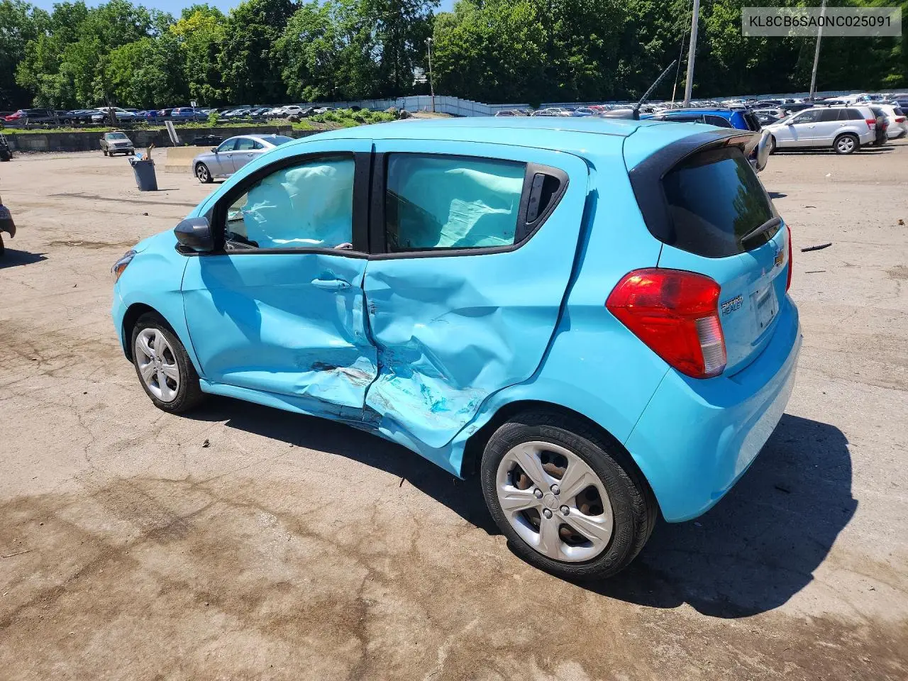 2022 Chevrolet Spark Ls VIN: KL8CB6SA0NC025091 Lot: 58491626