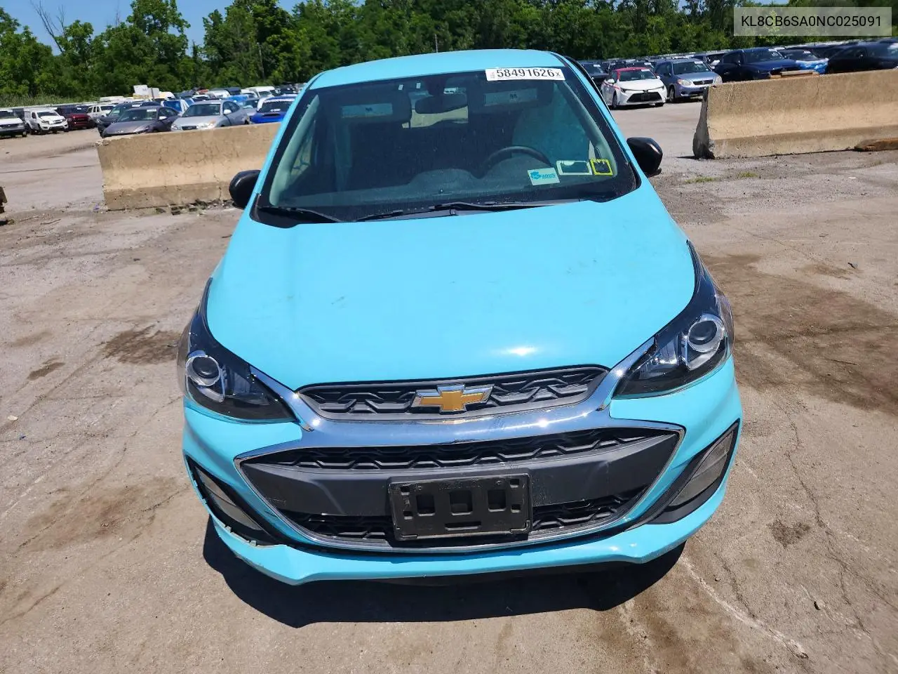 2022 Chevrolet Spark Ls VIN: KL8CB6SA0NC025091 Lot: 58491626