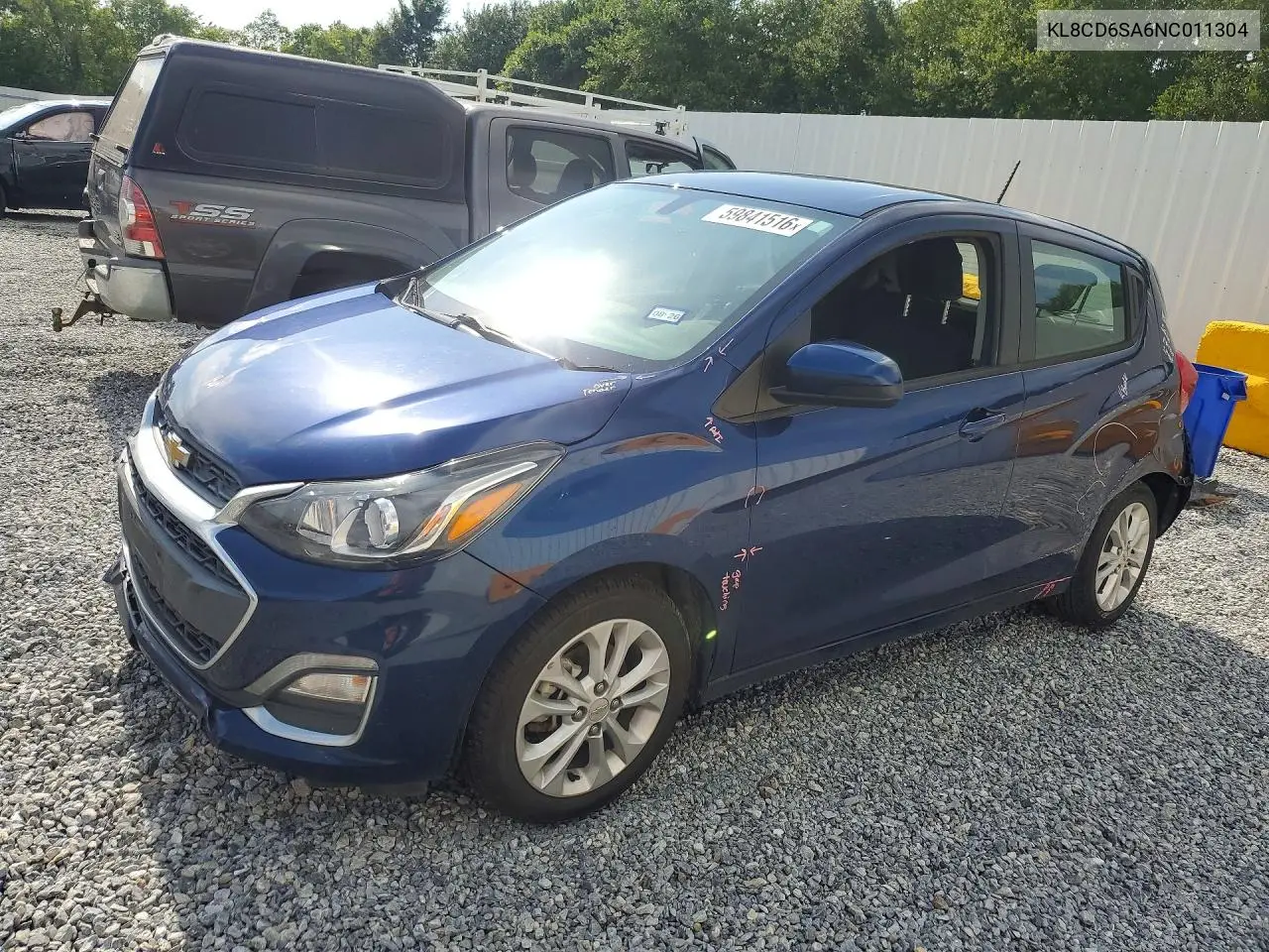 2022 Chevrolet Spark 1Lt VIN: KL8CD6SA6NC011304 Lot: 59841516