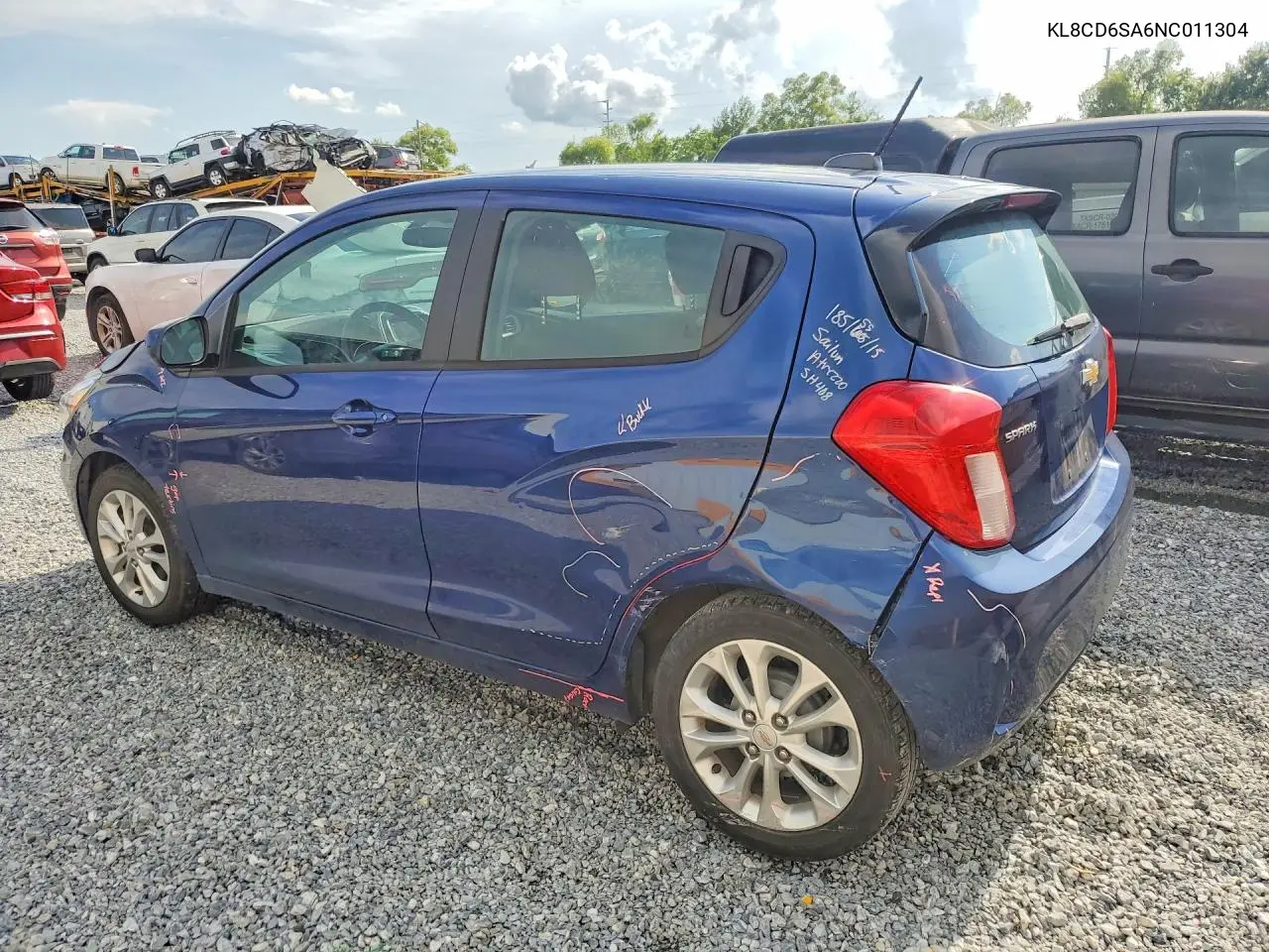 2022 Chevrolet Spark 1Lt VIN: KL8CD6SA6NC011304 Lot: 59841516
