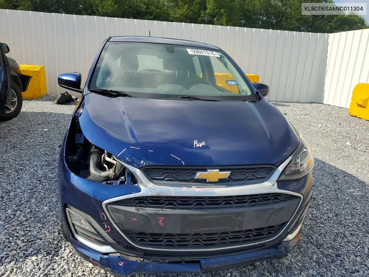 2022 Chevrolet Spark 1Lt VIN: KL8CD6SA6NC011304 Lot: 59841516