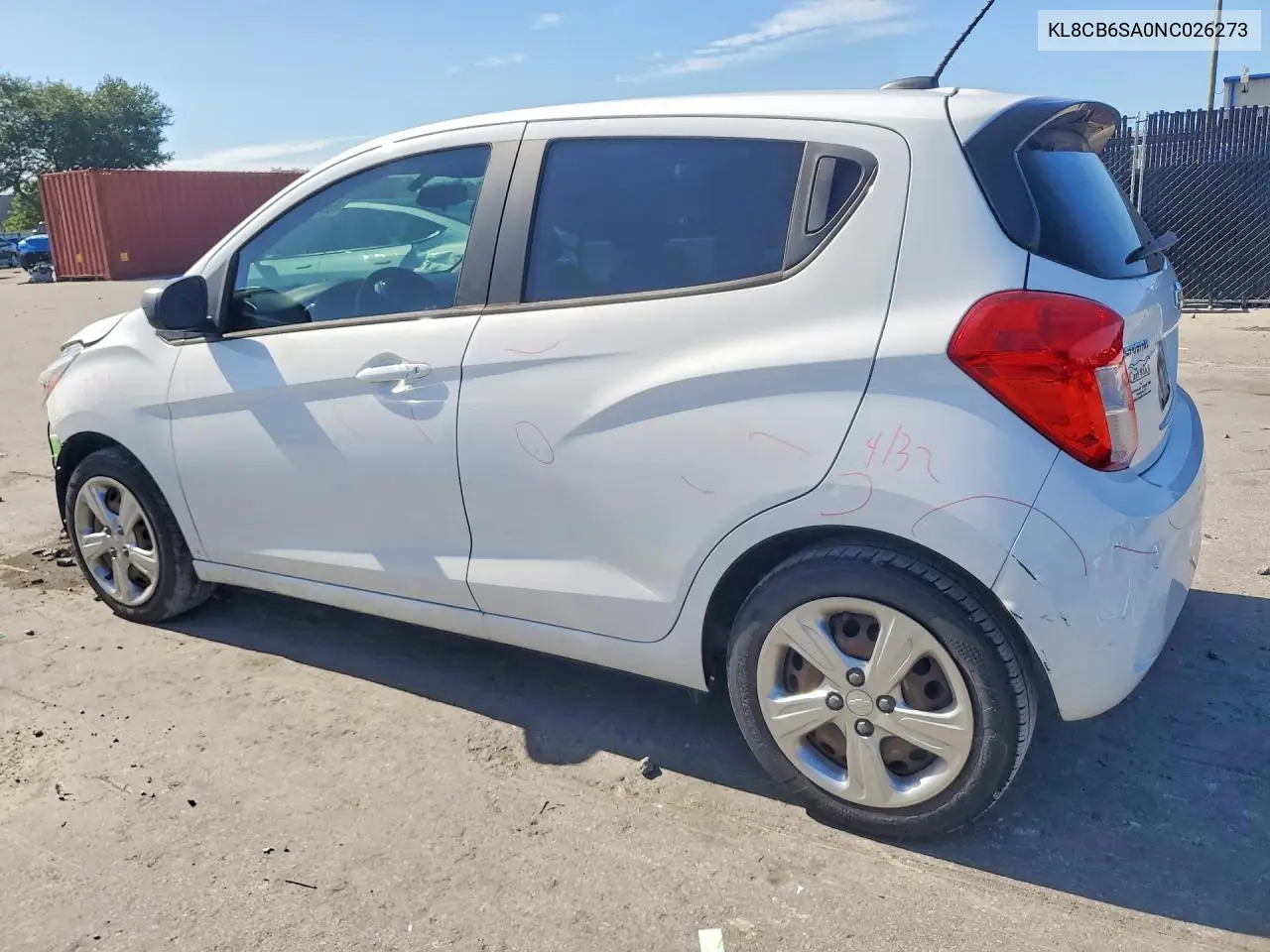 2022 Chevrolet Spark Ls VIN: KL8CB6SA0NC026273 Lot: 60632446
