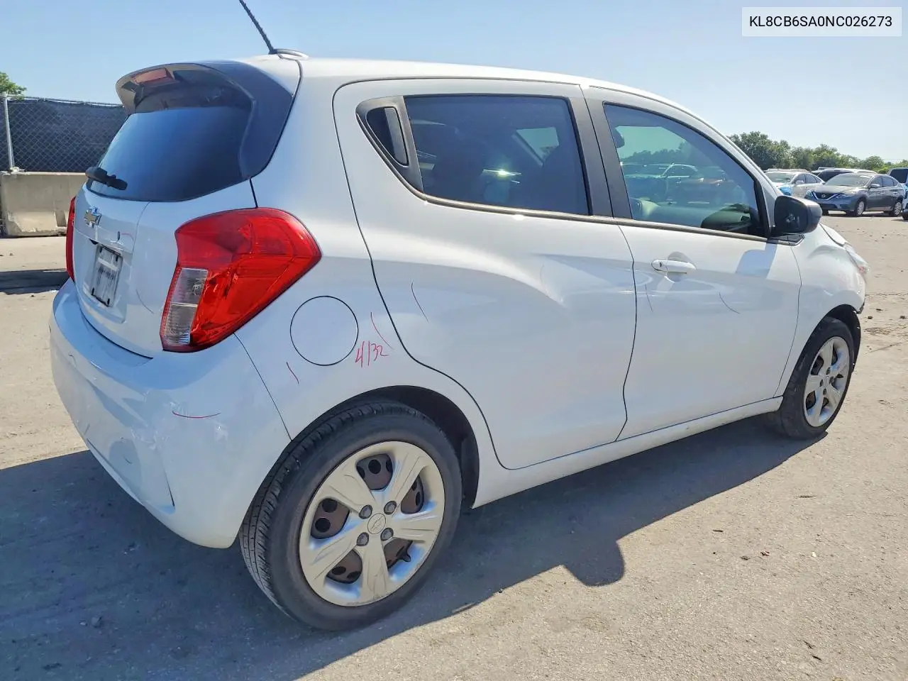 2022 Chevrolet Spark Ls VIN: KL8CB6SA0NC026273 Lot: 60632446