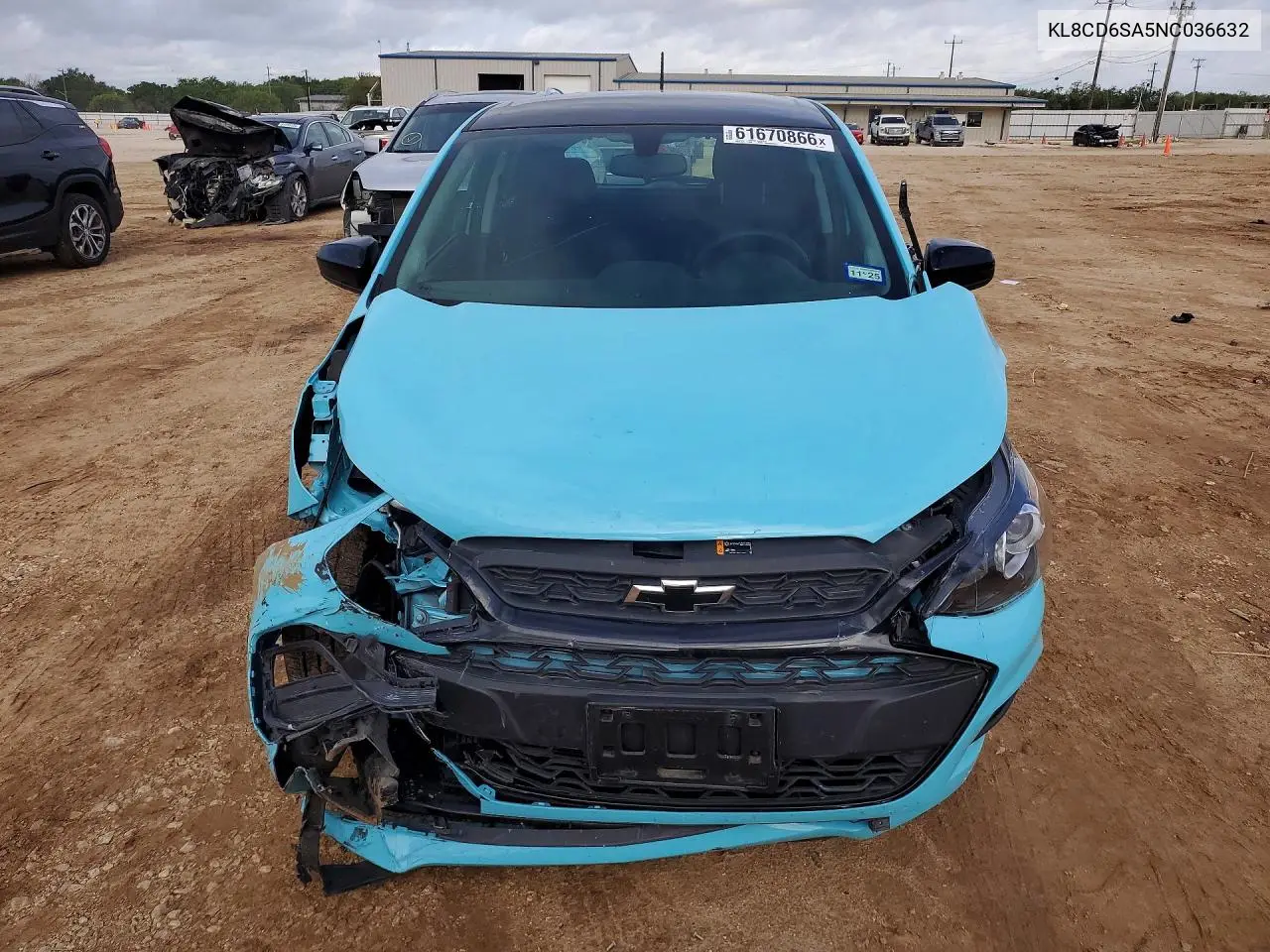 2022 Chevrolet Spark 1Lt VIN: KL8CD6SA5NC036632 Lot: 61670866