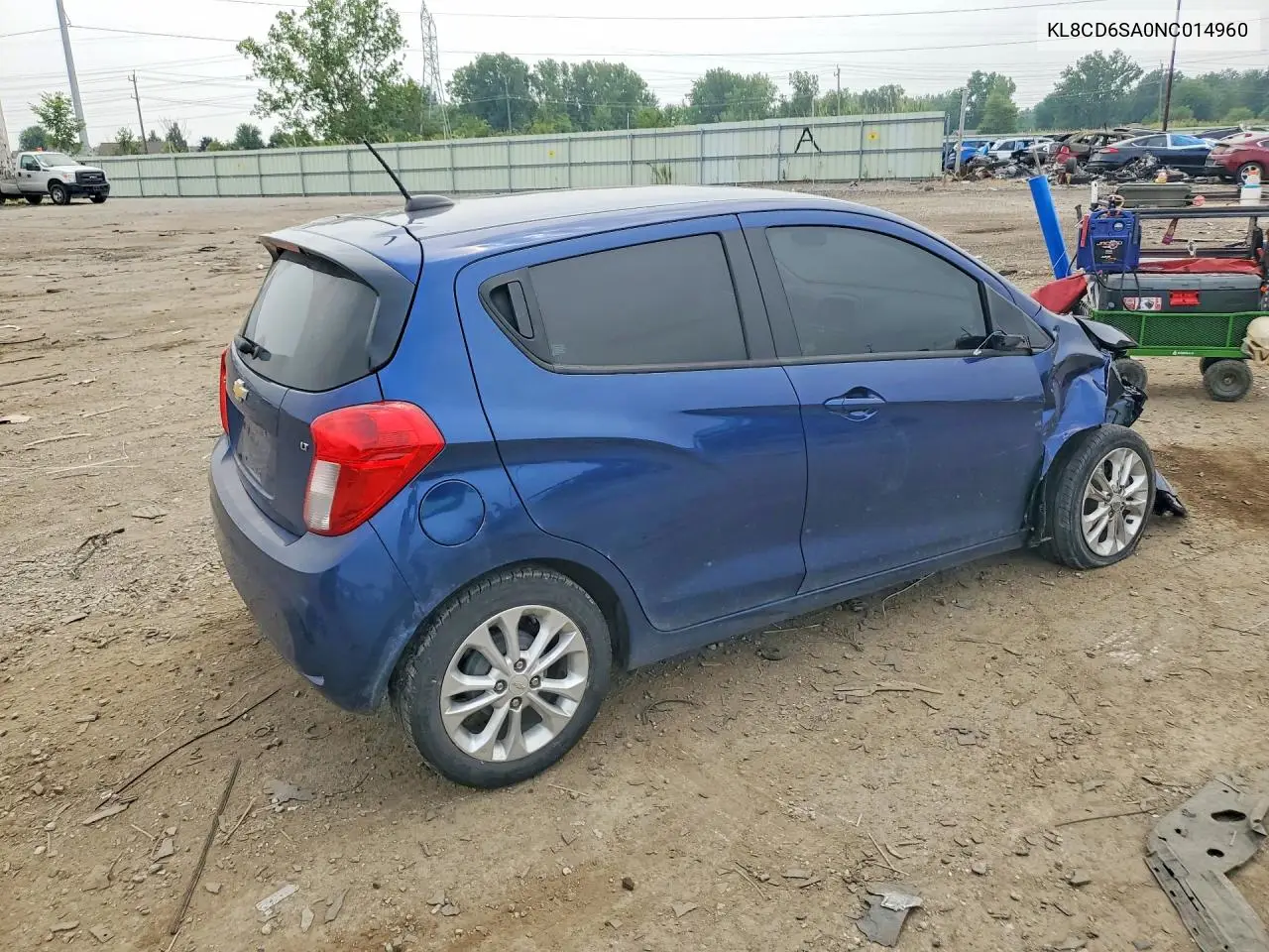 2022 Chevrolet Spark 1Lt VIN: KL8CD6SA0NC014960 Lot: 61914106