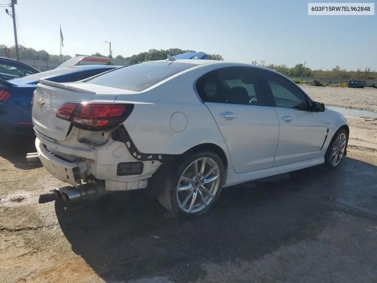 2014 Chevrolet Ss VIN: 6G3F15RW7EL962848 Lot: 66322623