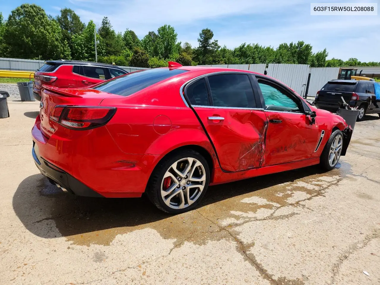 2016 Chevrolet Ss VIN: 6G3F15RW5GL208088 Lot: 53160596