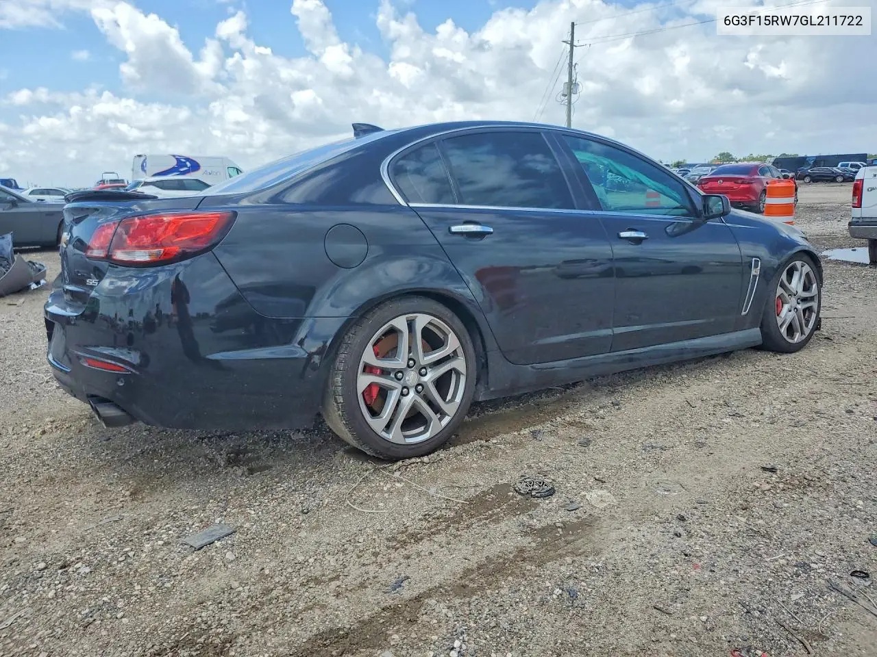 2016 Chevrolet Ss VIN: 6G3F15RW7GL211722 Lot: 56678306