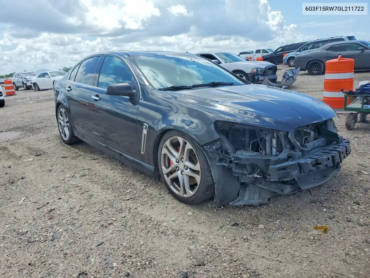 2016 Chevrolet Ss VIN: 6G3F15RW7GL211722 Lot: 56678306