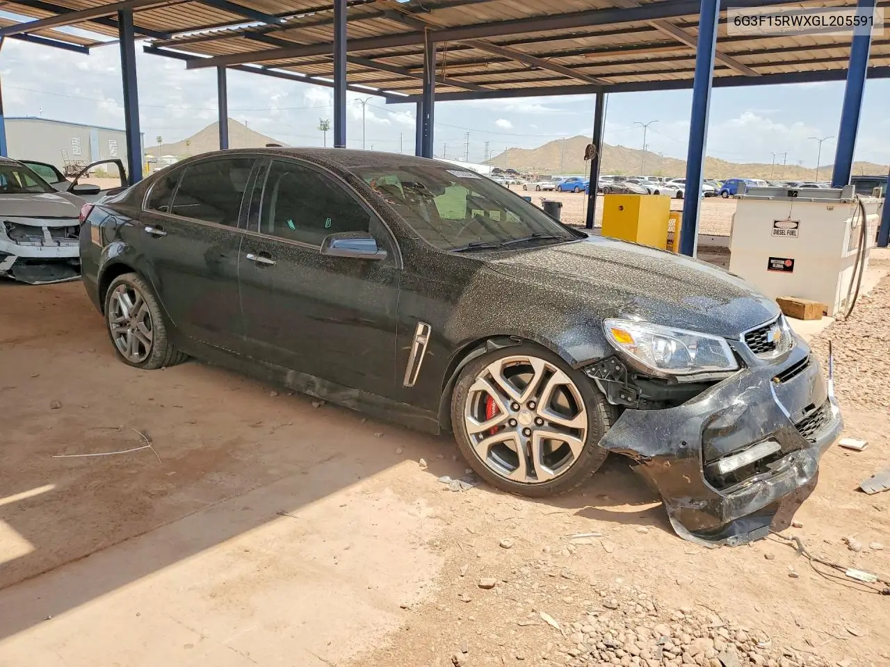 2016 Chevrolet Ss VIN: 6G3F15RWXGL205591 Lot: 61035346