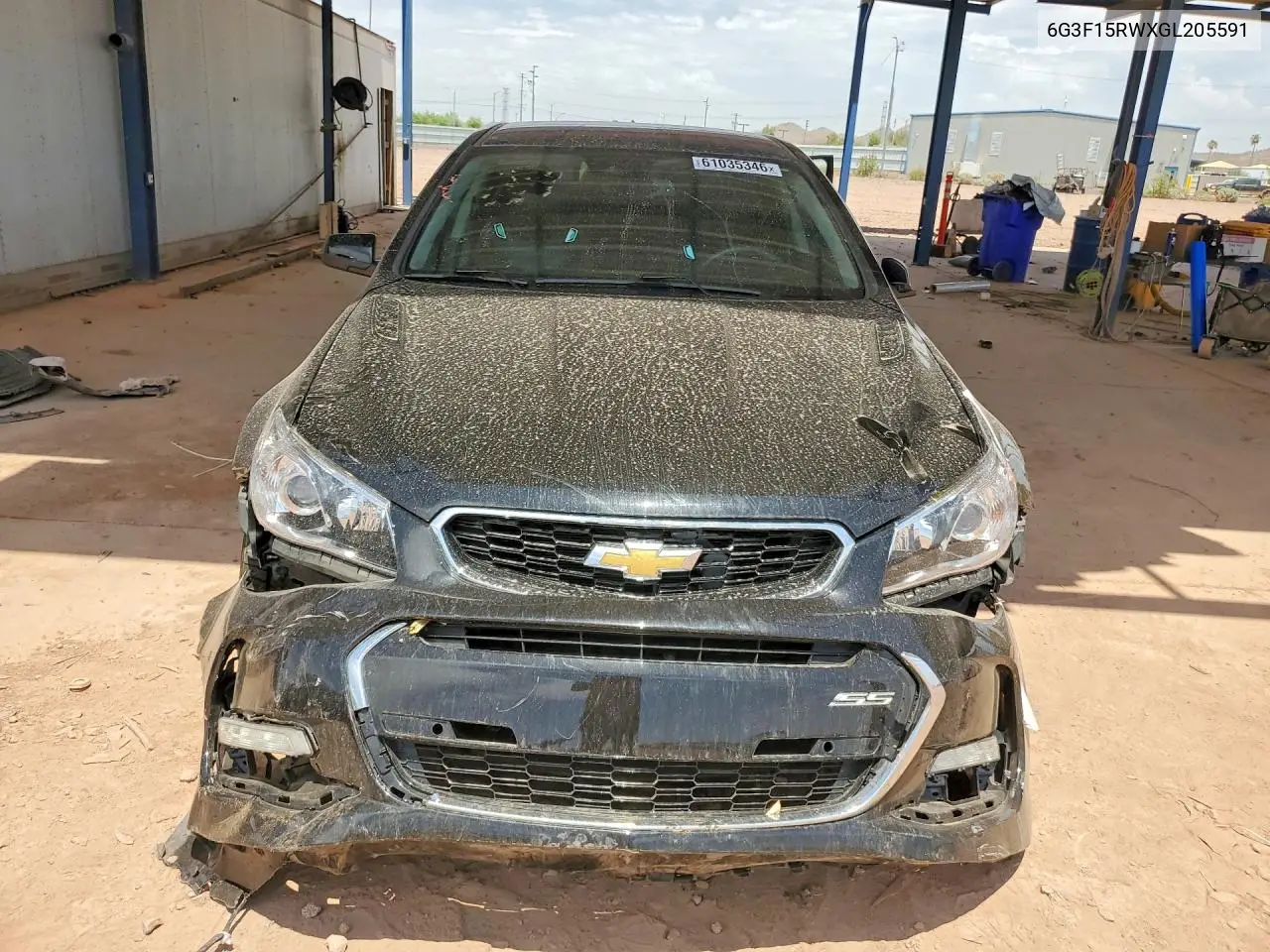 2016 Chevrolet Ss VIN: 6G3F15RWXGL205591 Lot: 61035346