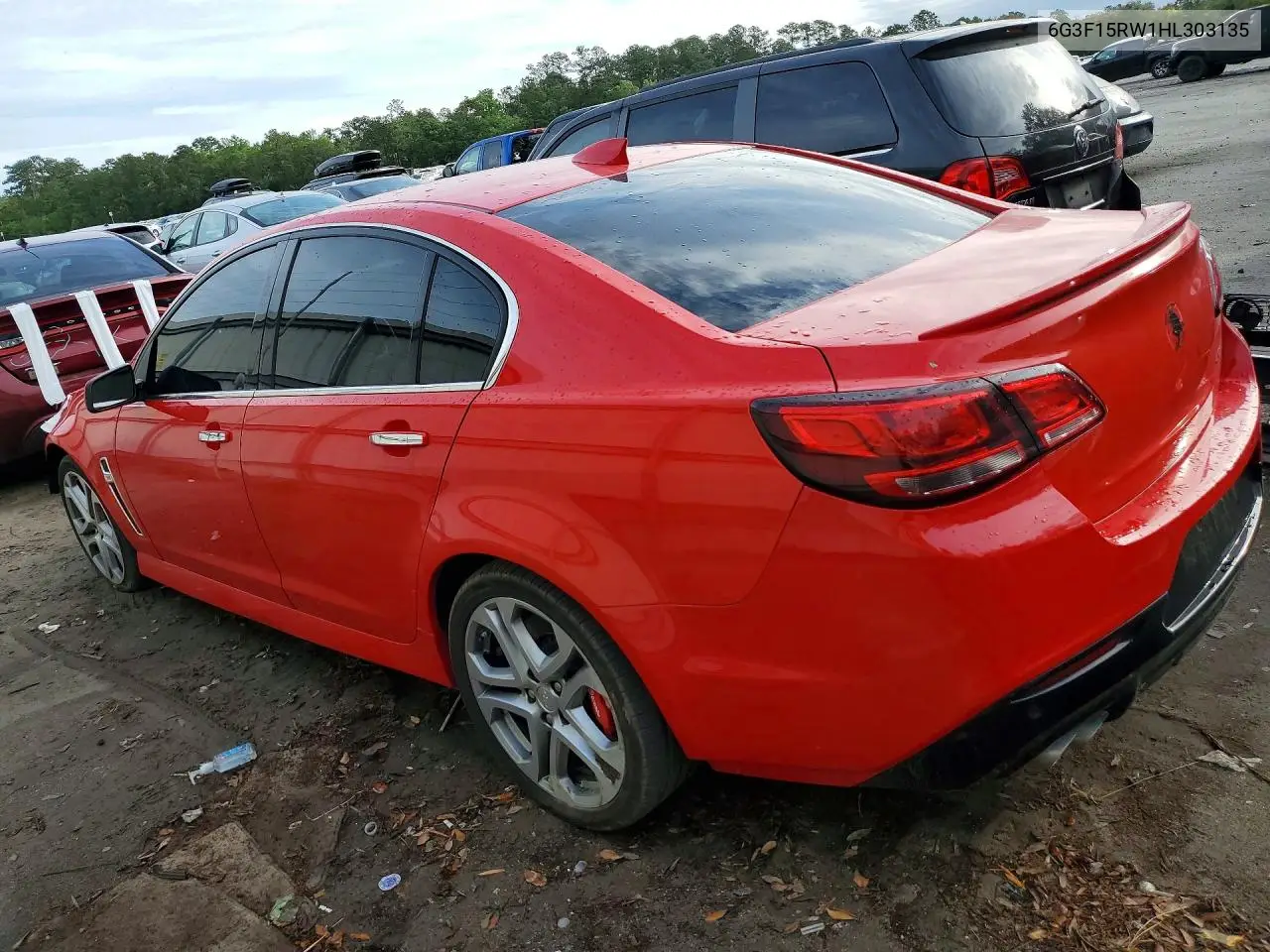 2017 Chevrolet Ss VIN: 6G3F15RW1HL303135 Lot: 48783086