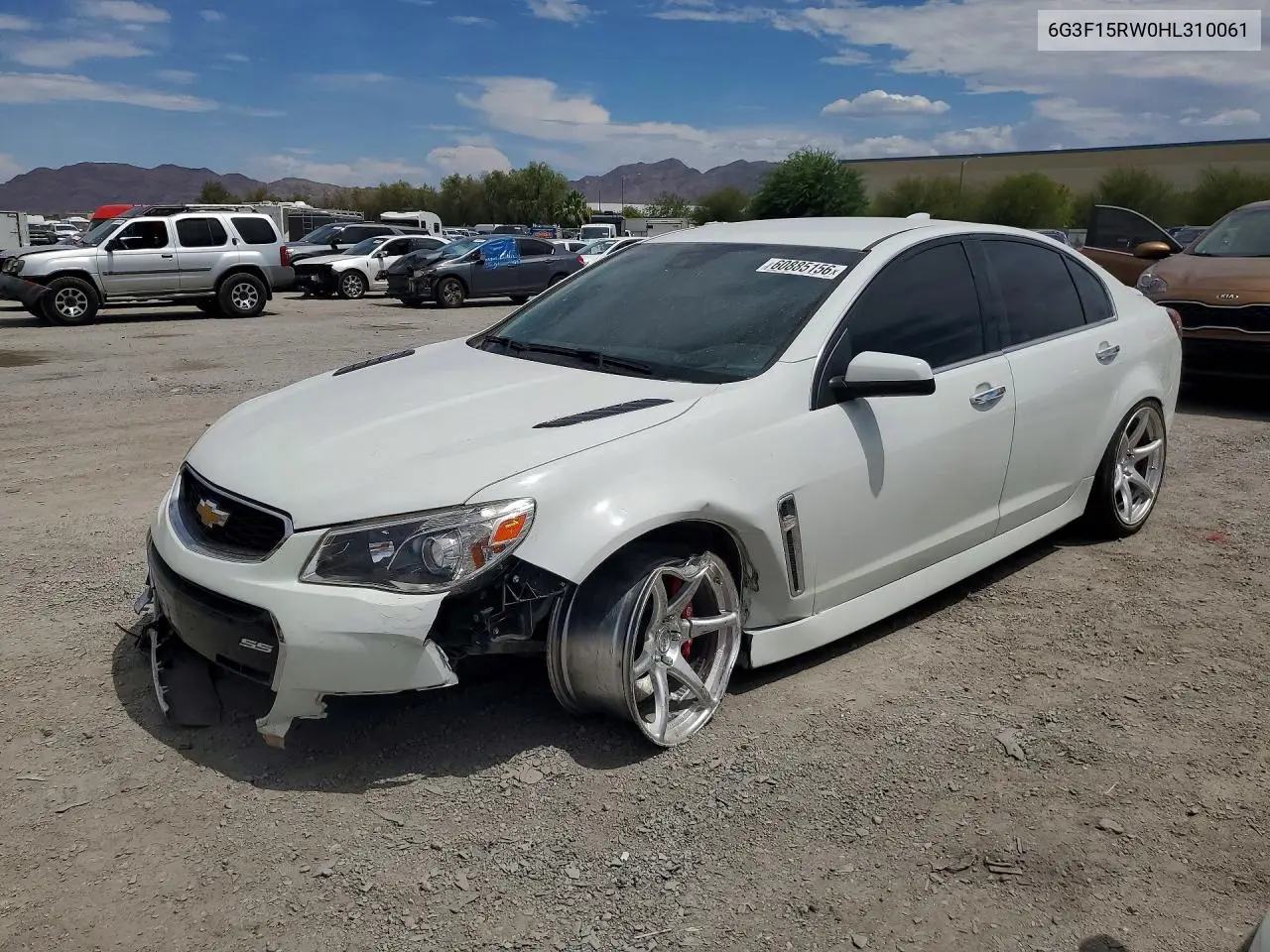 2017 Chevrolet Ss VIN: 6G3F15RW0HL310061 Lot: 60885156