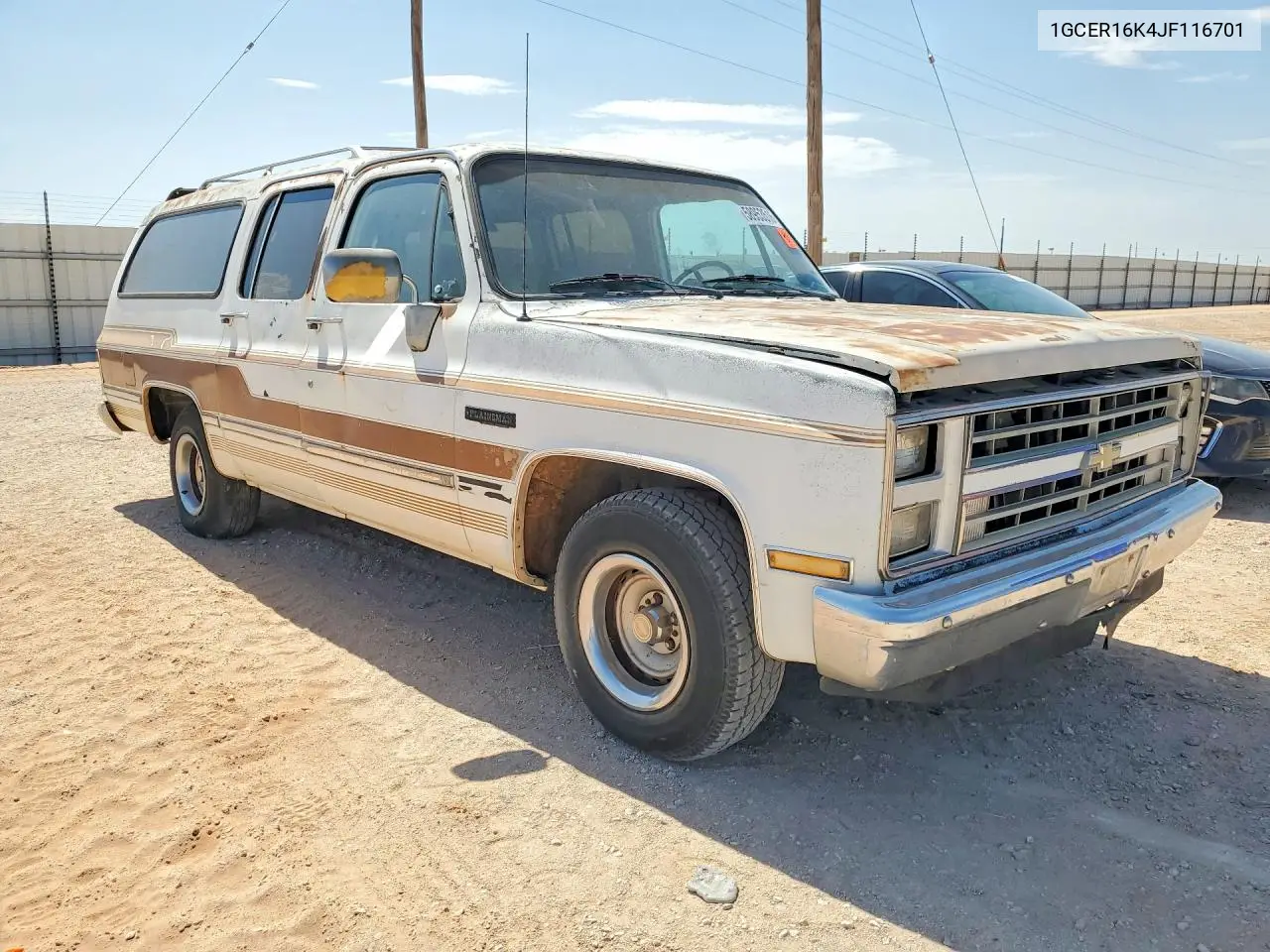 1988 Chevrolet Suburban VIN: 1GCER16K4JF116701 Lot: 58953516