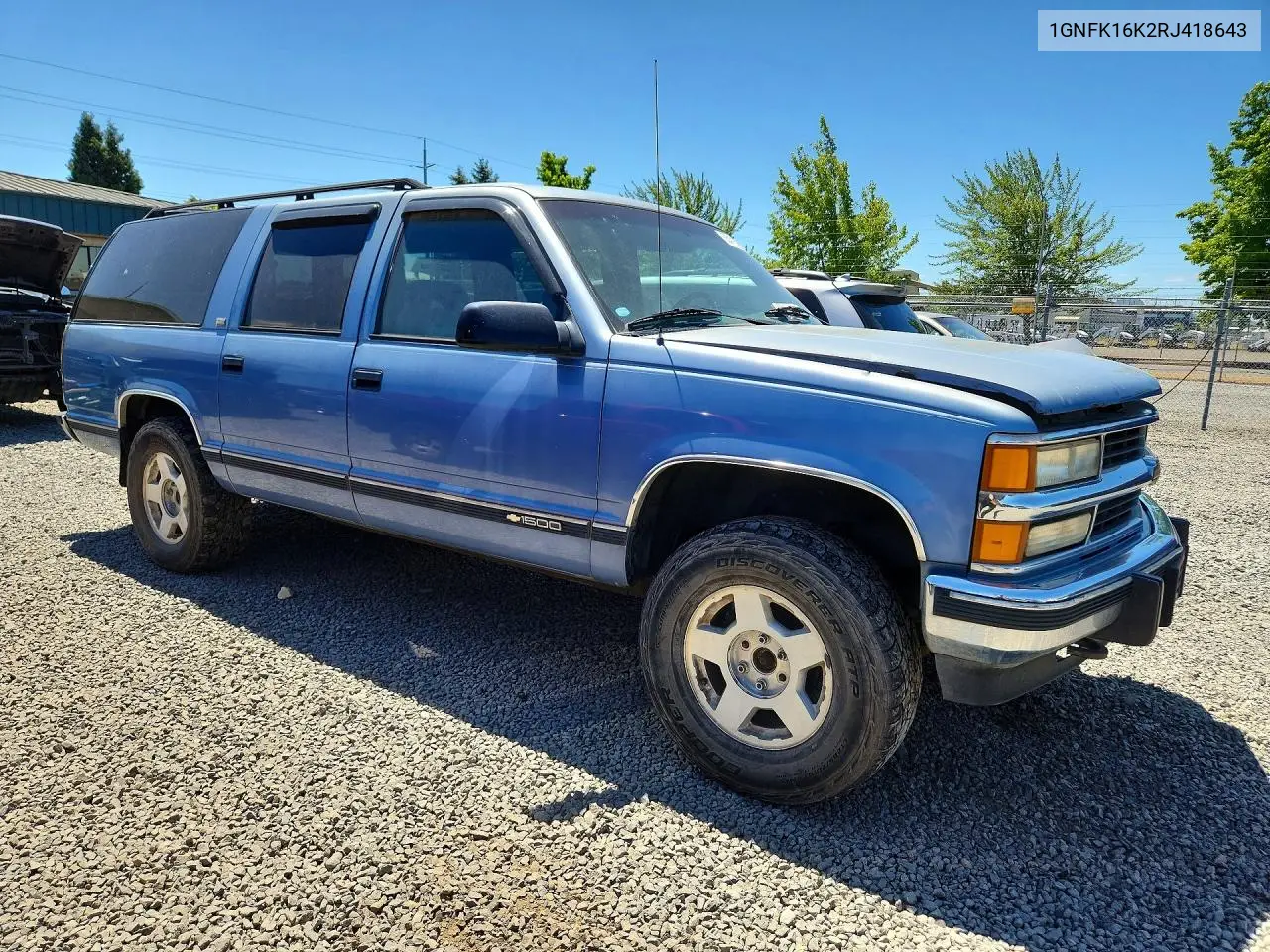 1994 Chevrolet Suburban K1500 VIN: 1GNFK16K2RJ418643 Lot: 55472086