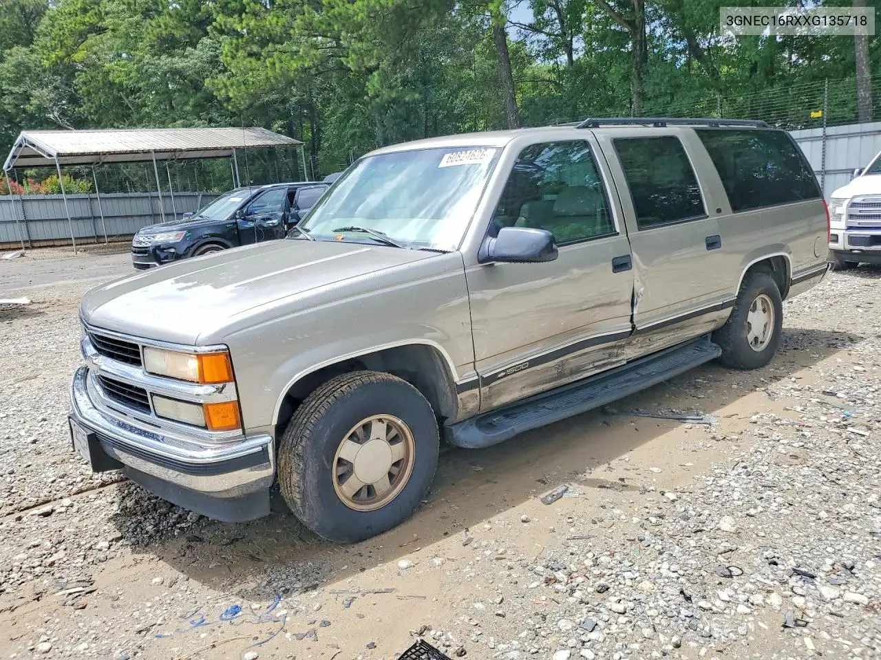 1999 Chevrolet Suburban C1500 VIN: 3GNEC16RXXG135718 Lot: 60824626
