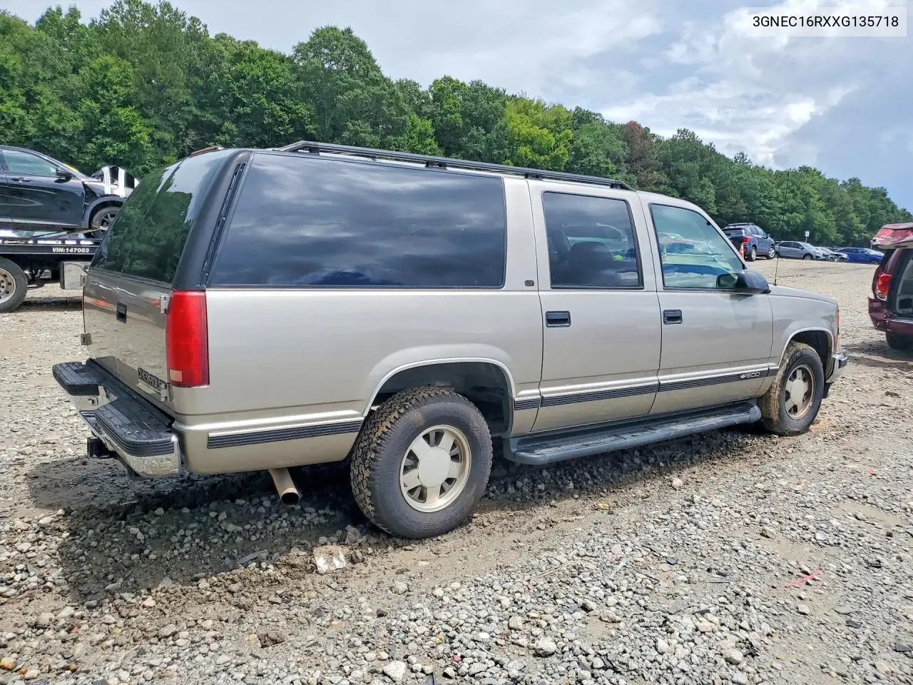 1999 Chevrolet Suburban C1500 VIN: 3GNEC16RXXG135718 Lot: 60824626