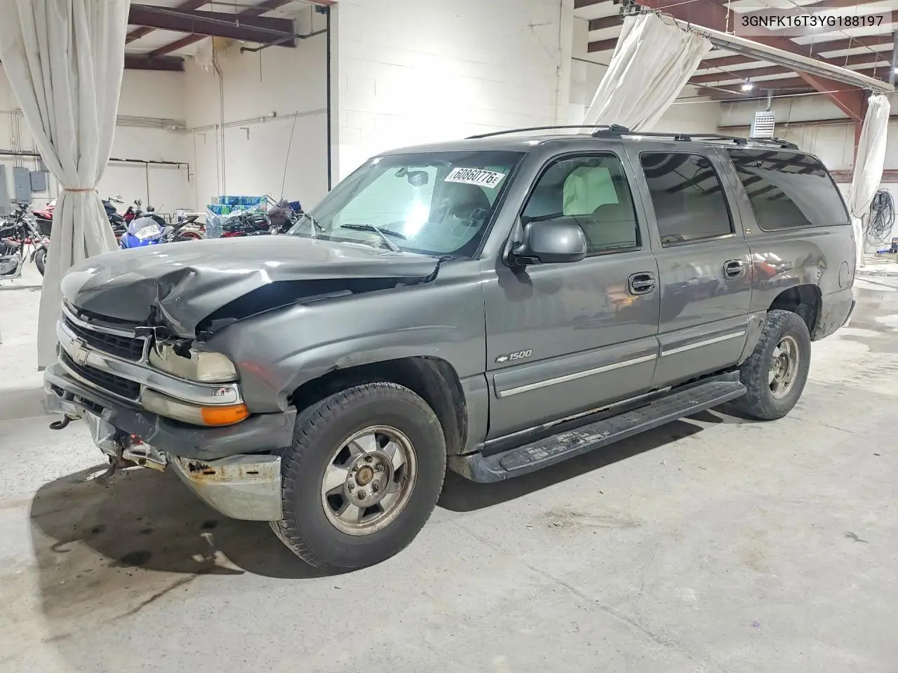 2000 Chevrolet Suburban K1500 VIN: 3GNFK16T3YG188197 Lot: 60860776