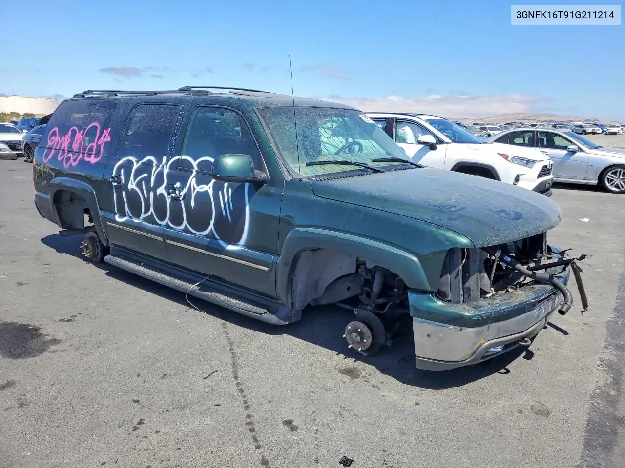 2001 Chevrolet Suburban K1500 VIN: 3GNFK16T91G211214 Lot: 60067256