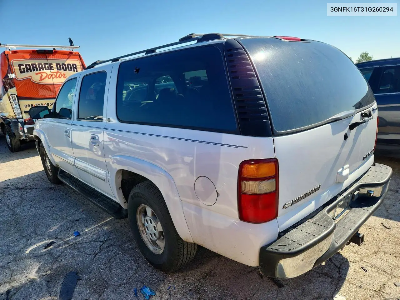 2001 Chevrolet Suburban K1500 VIN: 3GNFK16T31G260294 Lot: 60443506