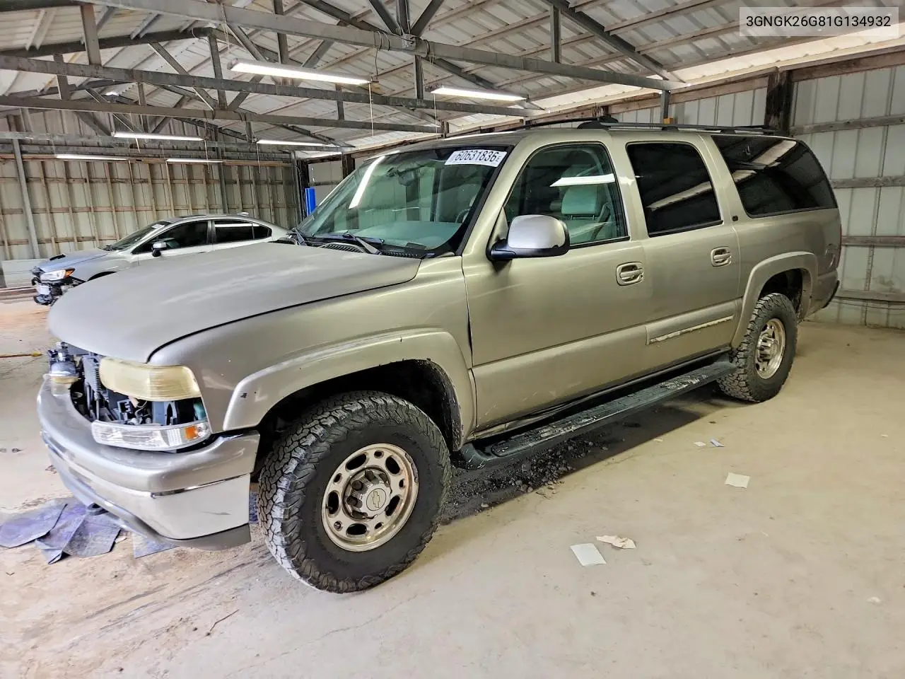 2001 Chevrolet Suburban K2500 VIN: 3GNGK26G81G134932 Lot: 60631836