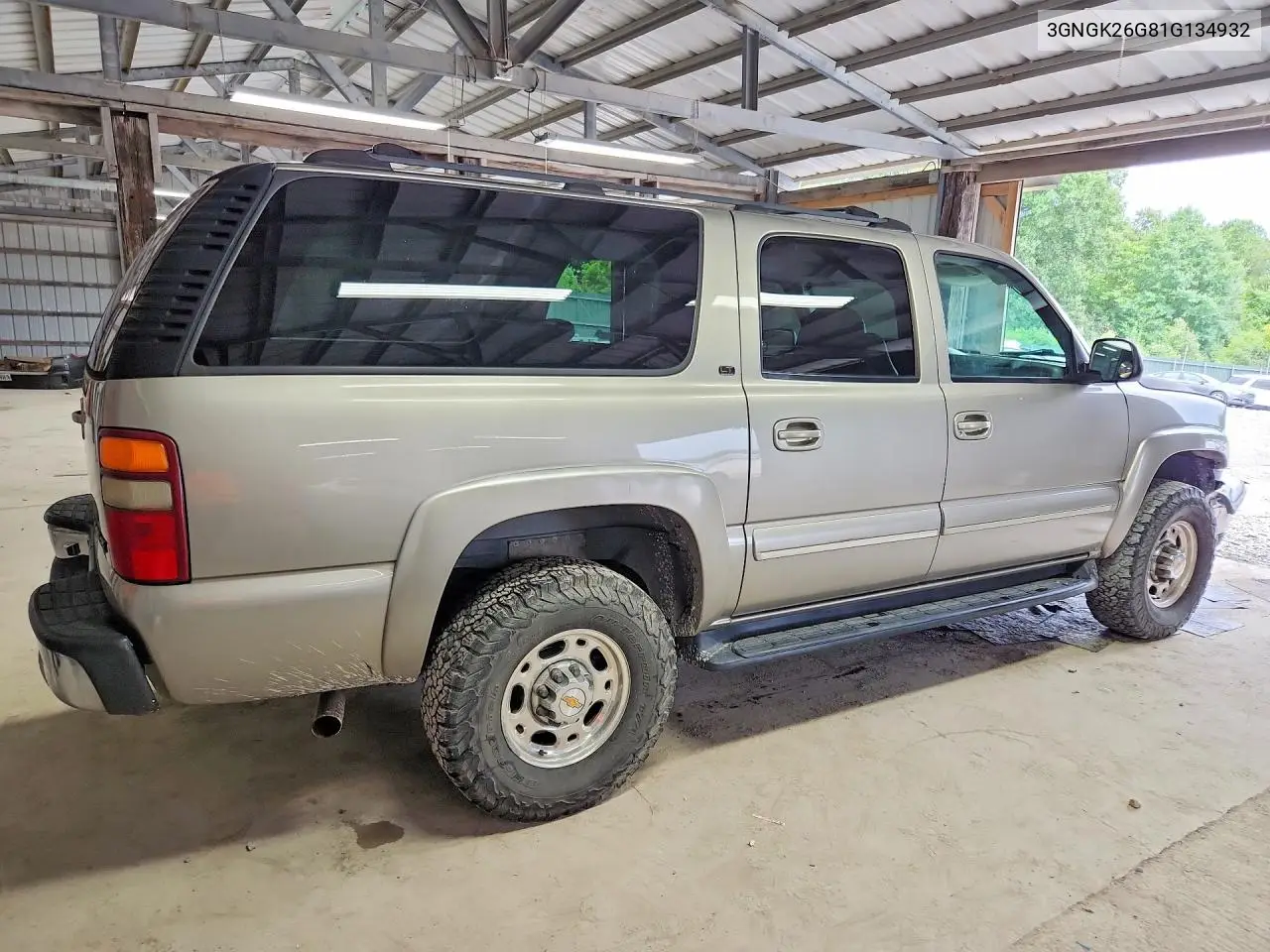 2001 Chevrolet Suburban K2500 VIN: 3GNGK26G81G134932 Lot: 60631836