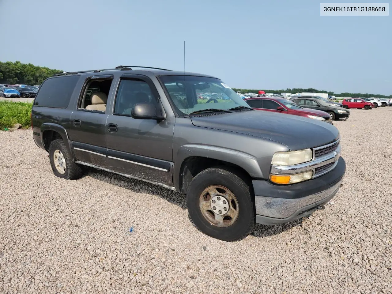 2001 Chevrolet Suburban K1500 VIN: 3GNFK16T81G188668 Lot: 60808926