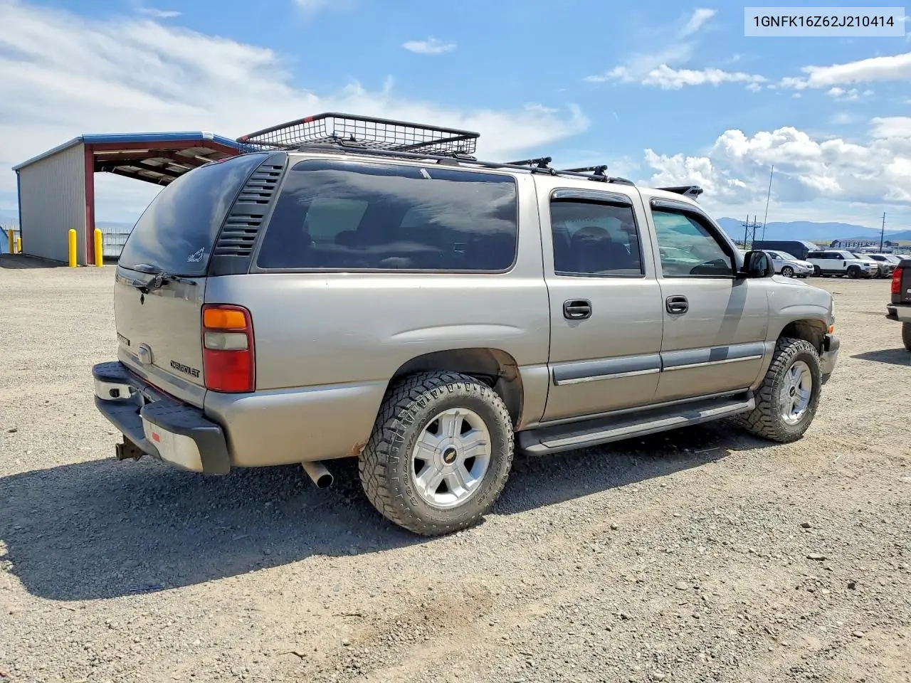 2002 Chevrolet Suburban K1500 VIN: 1GNFK16Z62J210414 Lot: 61278156