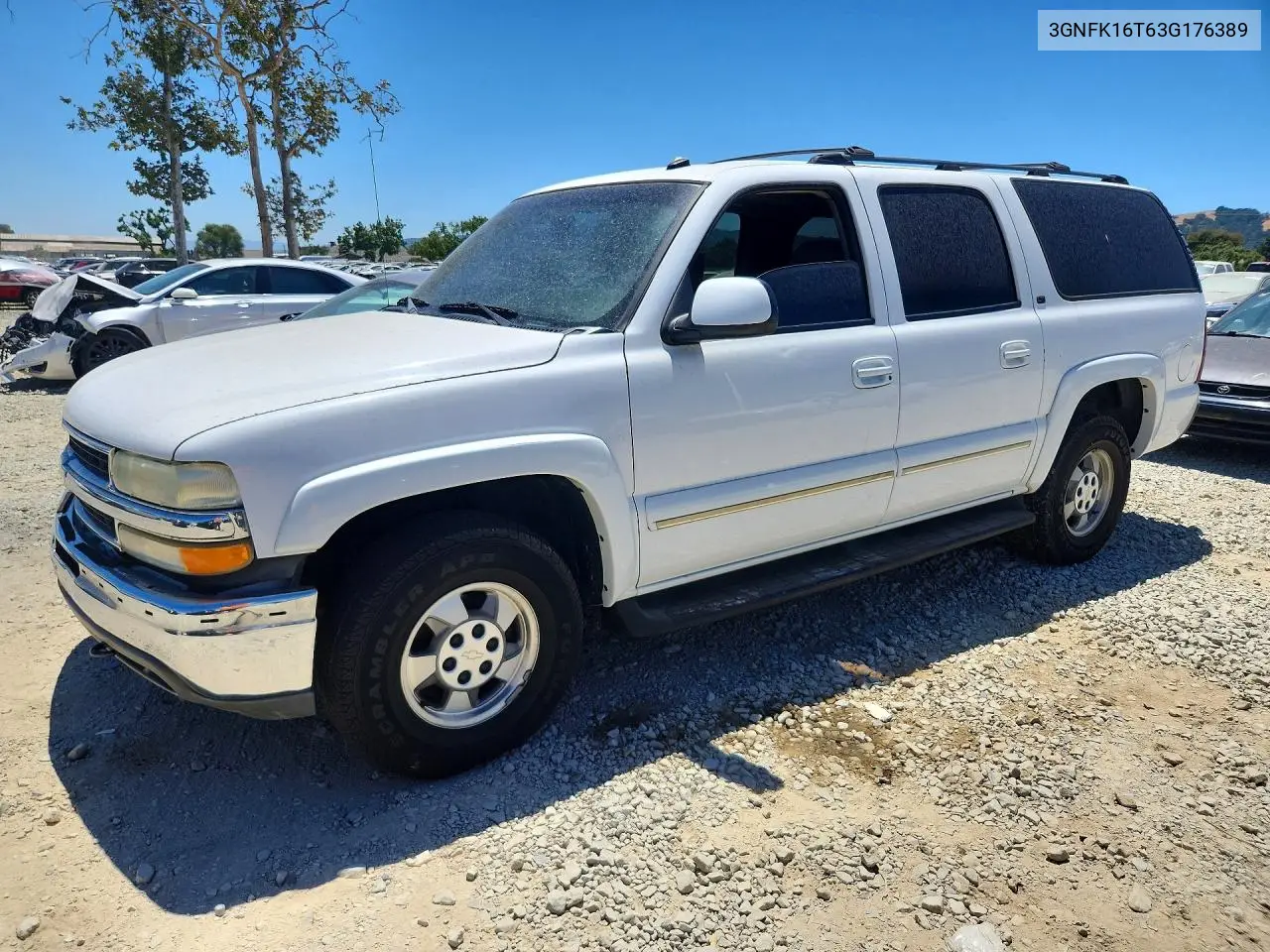 2003 Chevrolet Suburban K1500 VIN: 3GNFK16T63G176389 Lot: 50790696