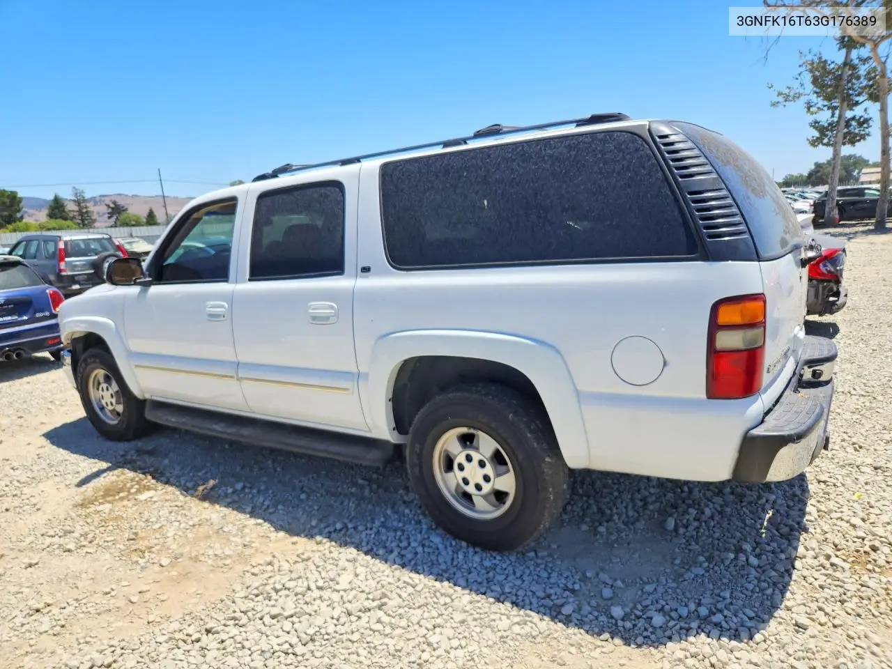 2003 Chevrolet Suburban K1500 VIN: 3GNFK16T63G176389 Lot: 50790696