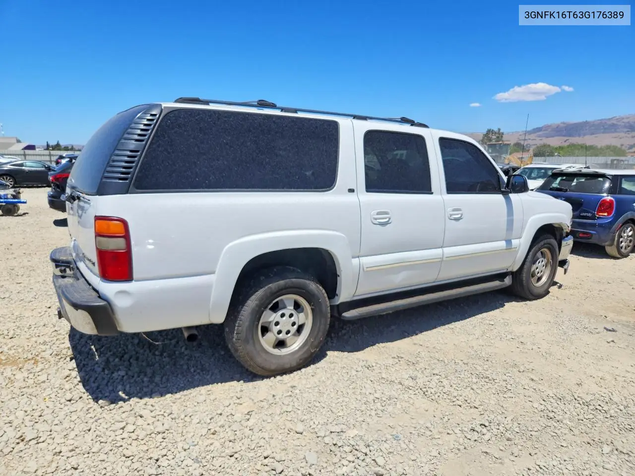 2003 Chevrolet Suburban K1500 VIN: 3GNFK16T63G176389 Lot: 50790696