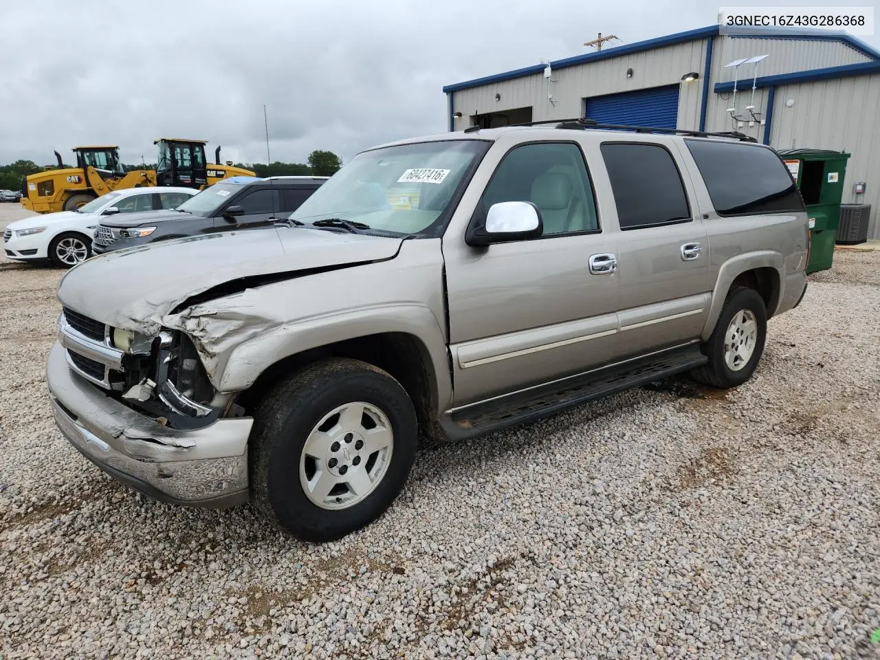 2003 Chevrolet Suburban C1500 VIN: 3GNEC16Z43G286368 Lot: 60427416