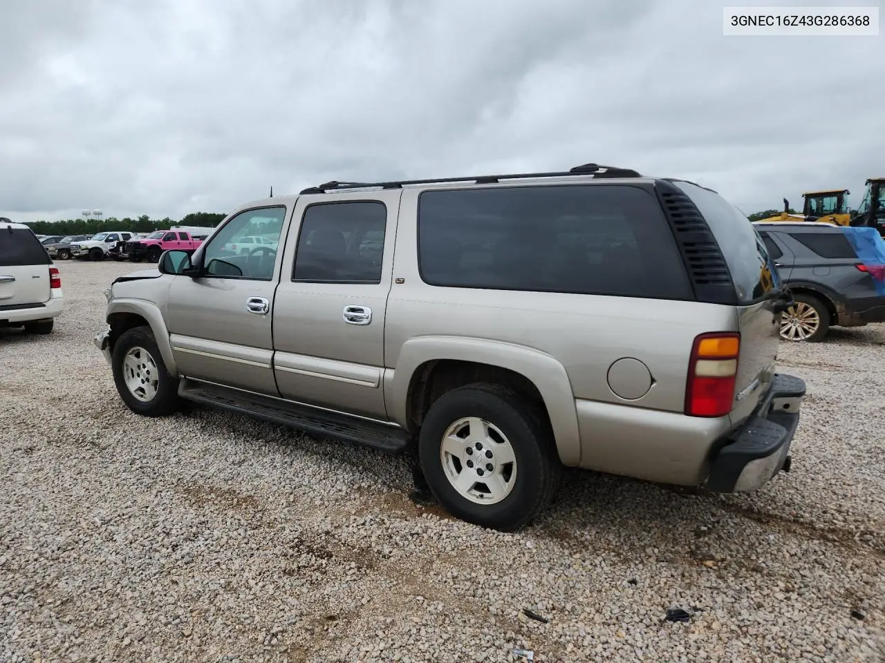 2003 Chevrolet Suburban C1500 VIN: 3GNEC16Z43G286368 Lot: 60427416