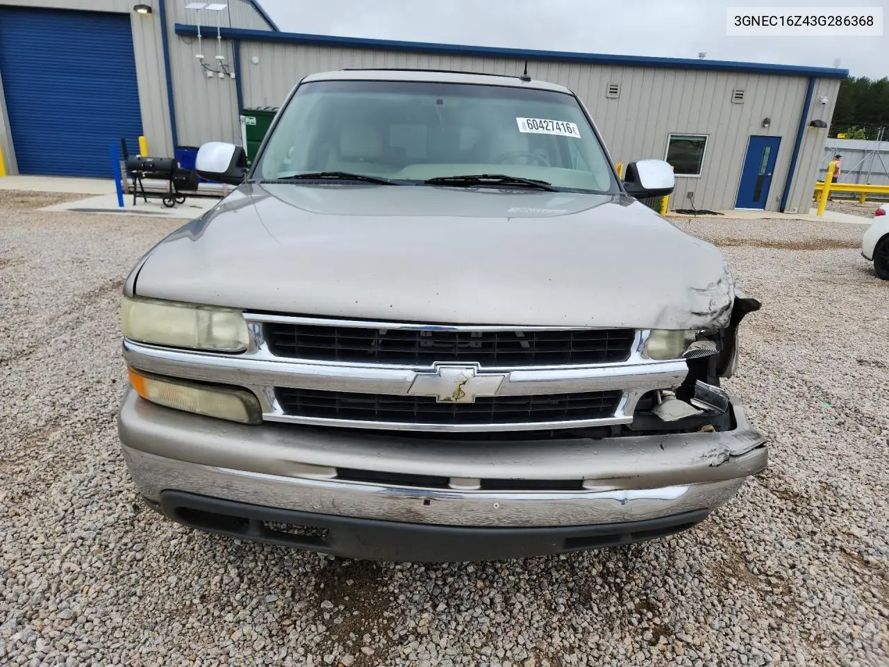 2003 Chevrolet Suburban C1500 VIN: 3GNEC16Z43G286368 Lot: 60427416