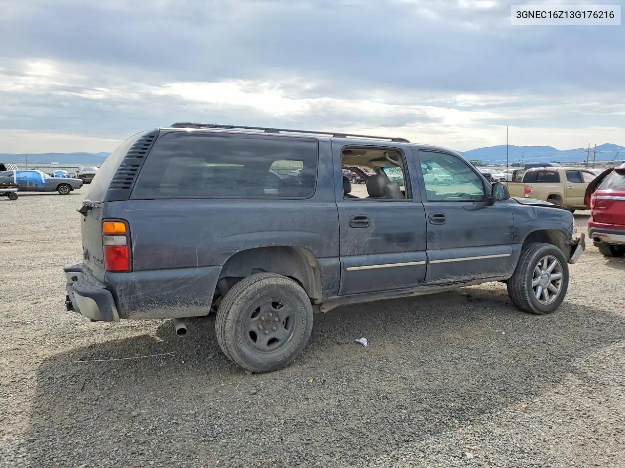 2003 Chevrolet Suburban Ls 1500 4Wd VIN: 3GNEC16Z13G176216 Lot: 60454466