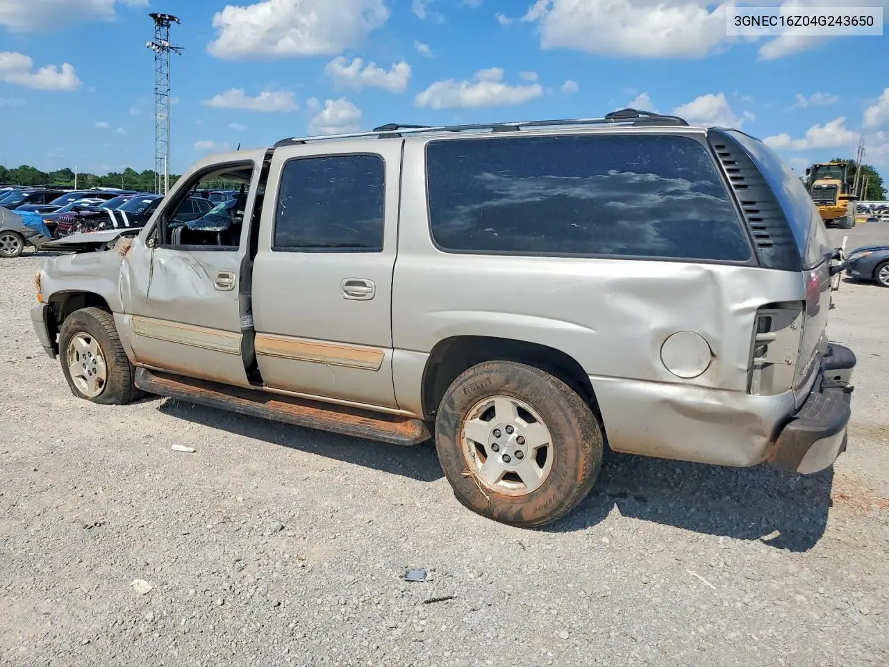 2004 Chevrolet Suburban C1500 VIN: 3GNEC16Z04G243650 Lot: 95586445