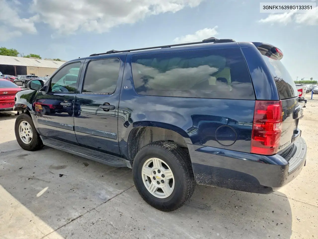 2008 Chevrolet Suburban K1500 Ls VIN: 3GNFK16398G133351 Lot: 60849126