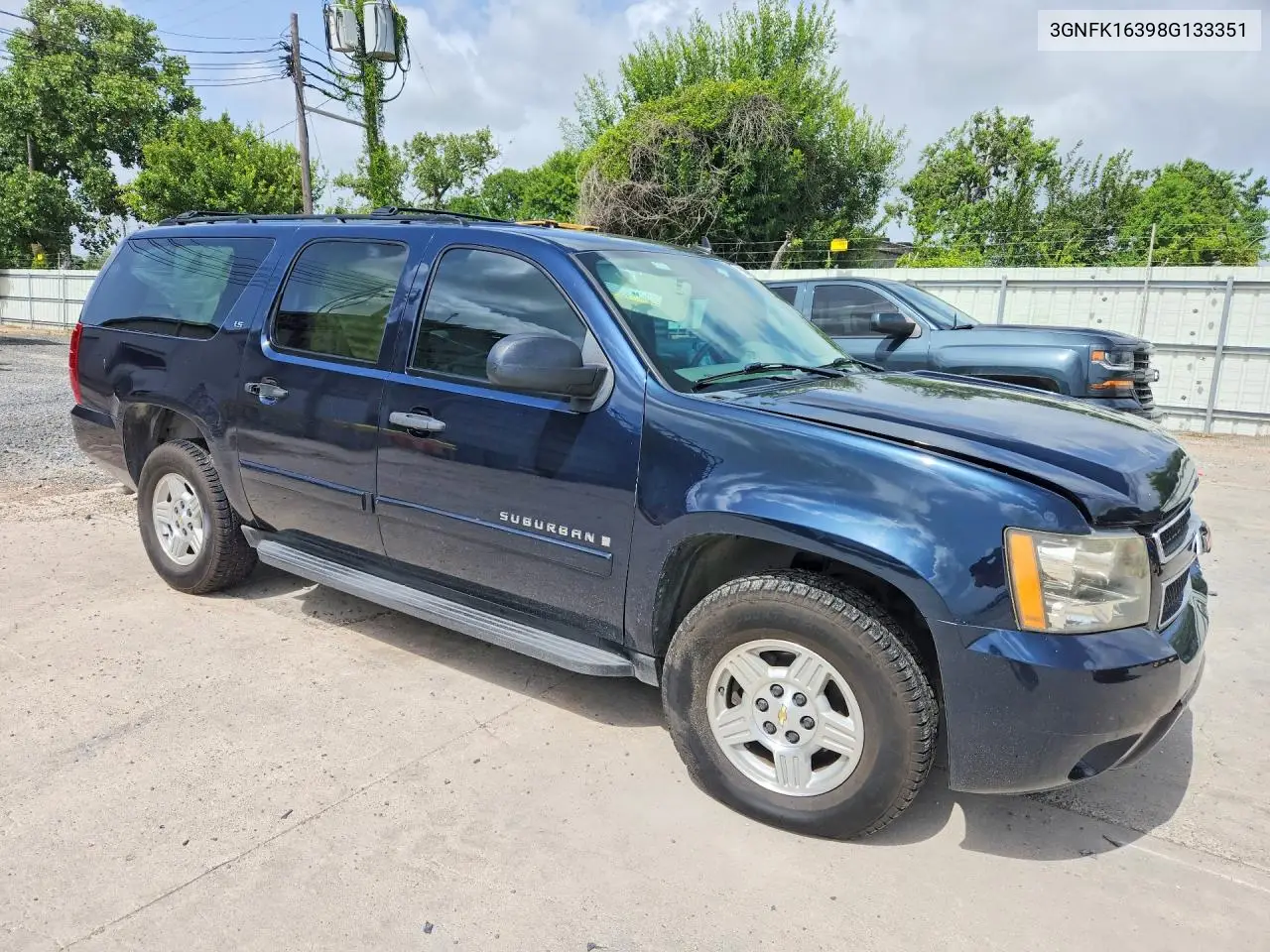 2008 Chevrolet Suburban K1500 Ls VIN: 3GNFK16398G133351 Lot: 60849126