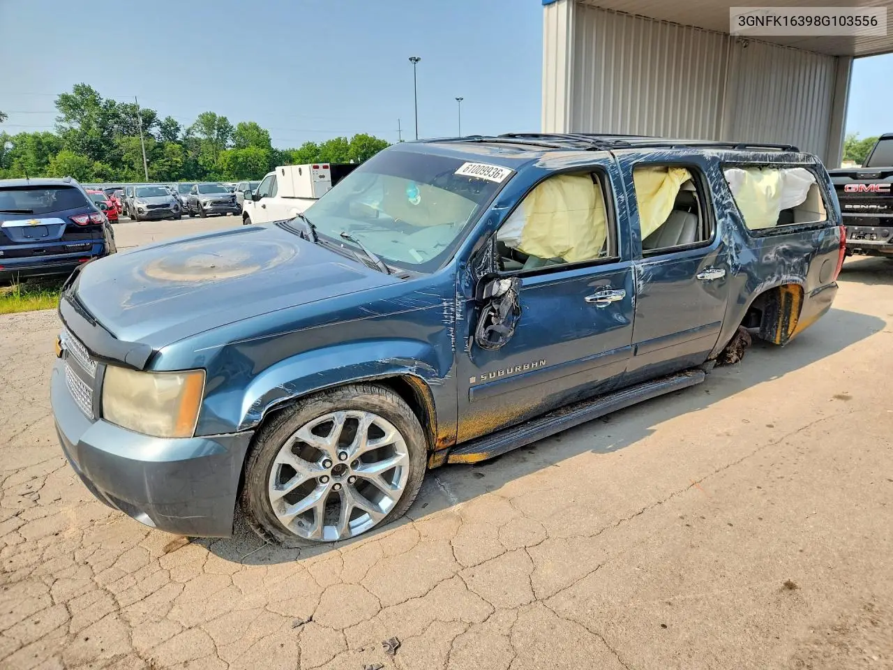 2008 Chevrolet Suburban K1500 Ls VIN: 3GNFK16398G103556 Lot: 61009936